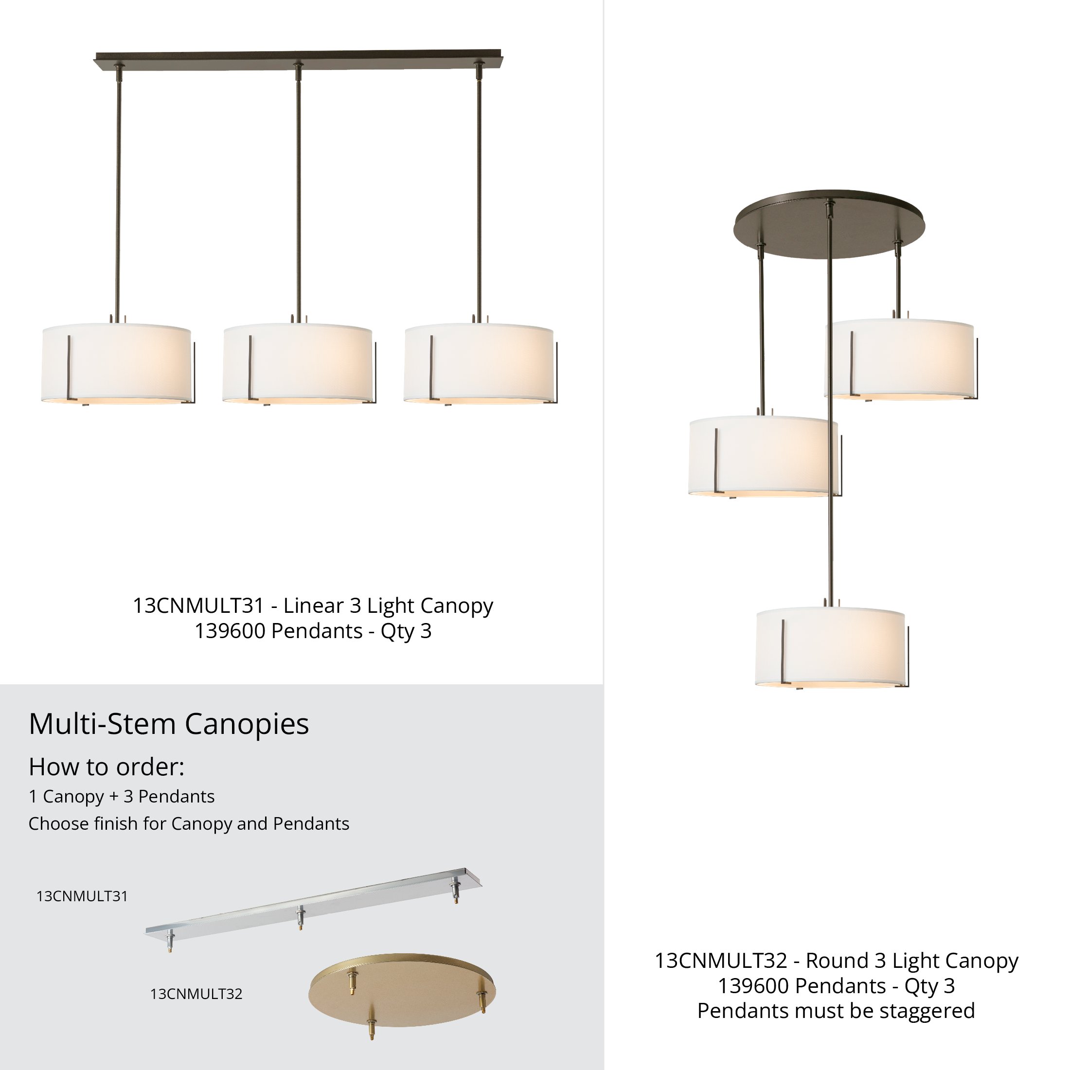 Exos Single Shade Pendant | by Hubbardton Forge | 139600