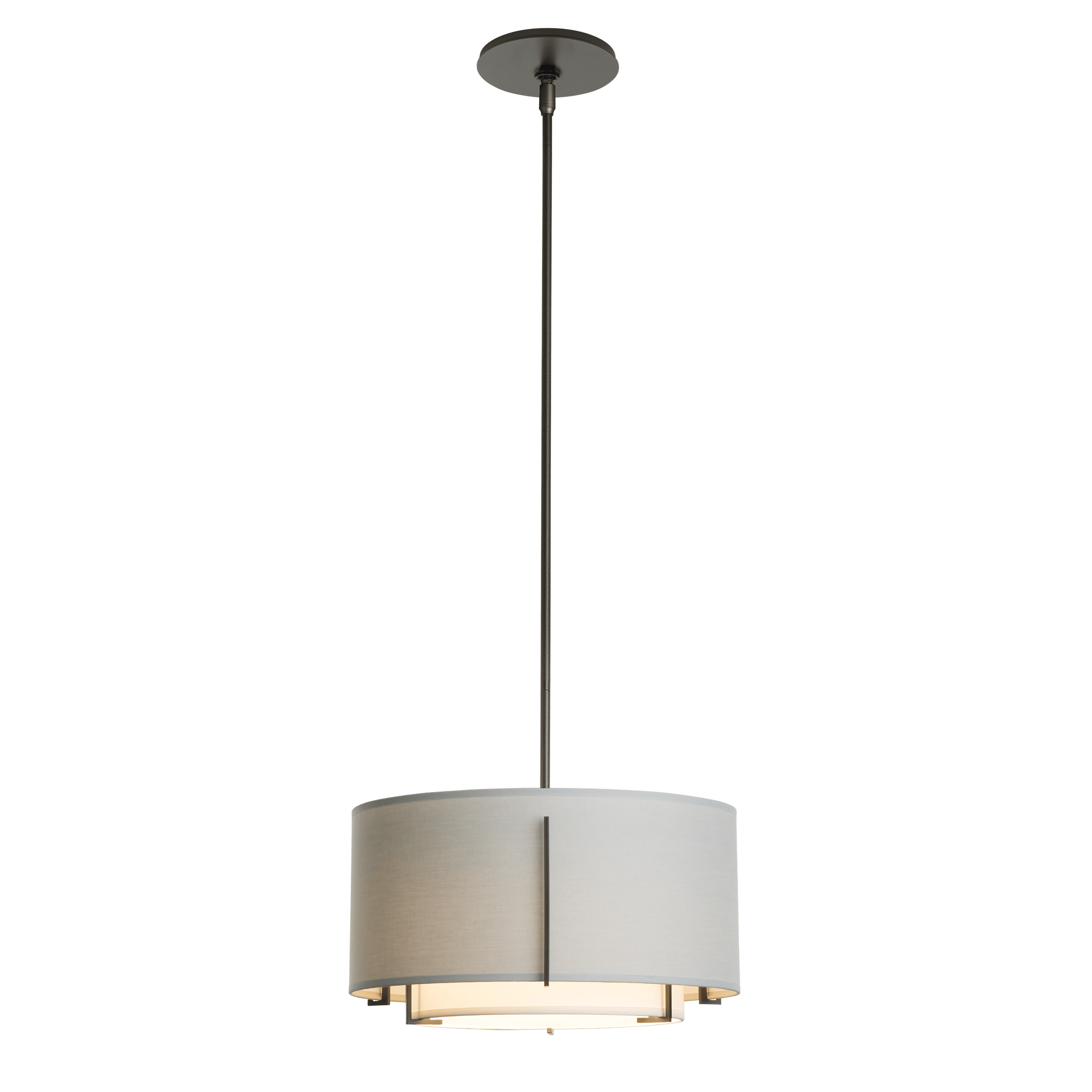 Exos Small Double Shade Pendant | by Hubbardton Forge | 139602