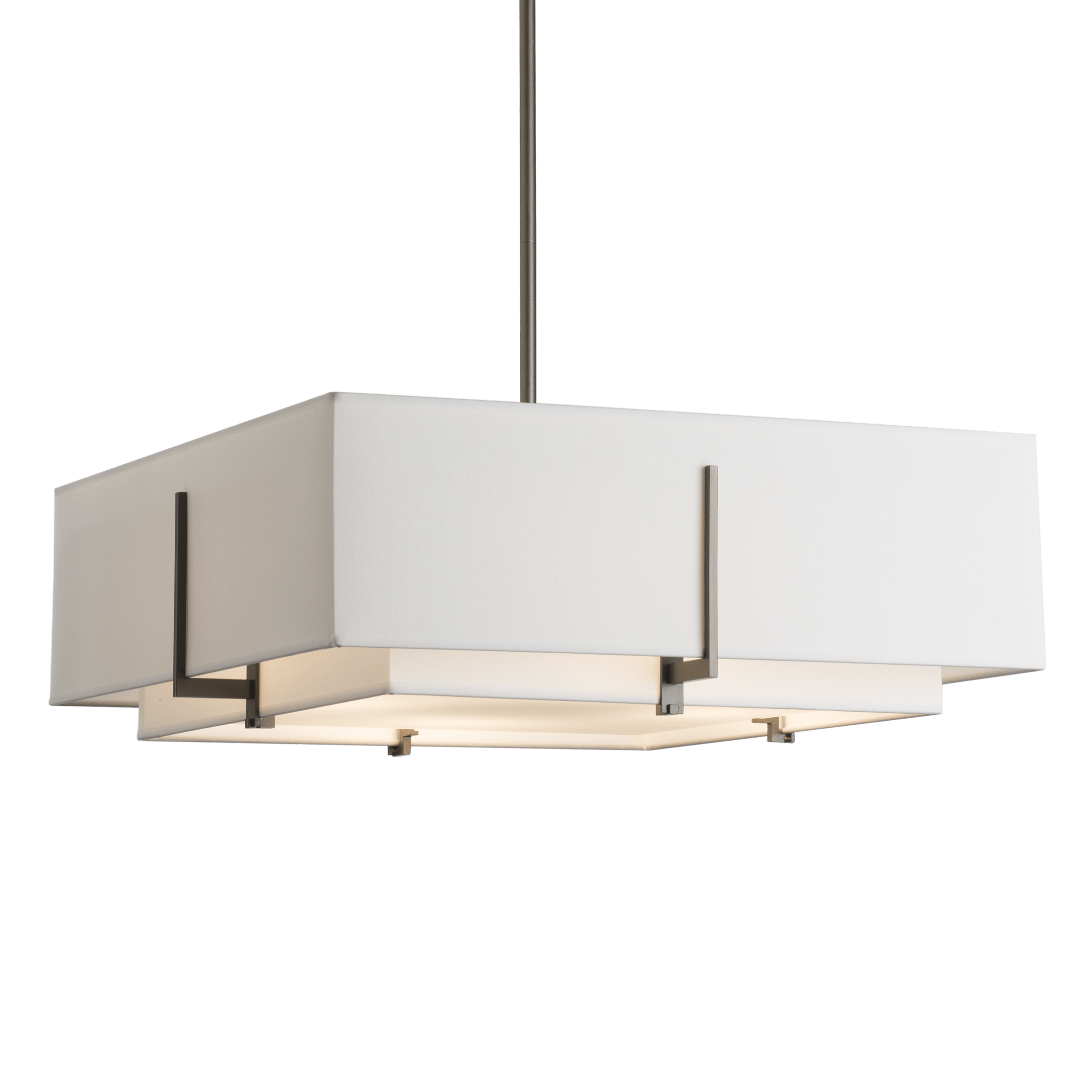Exos Square Double Shade Pendant Hubbardton Forge