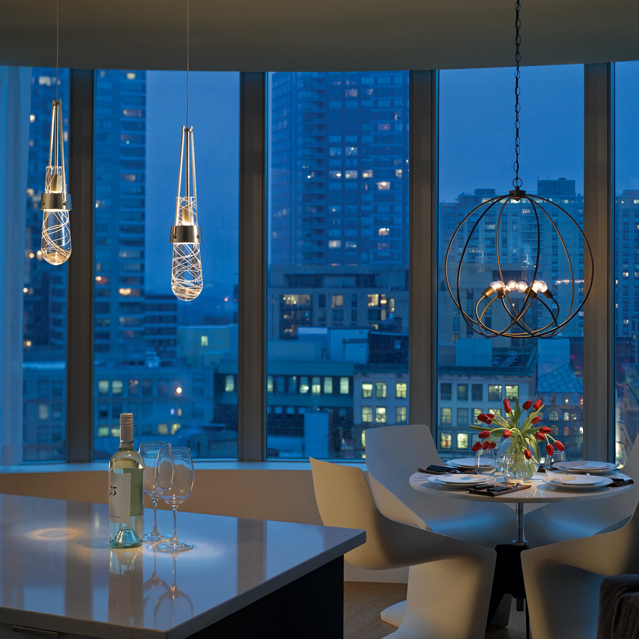 Link Blown Glass Mini Pendant | by Hubbardton Forge | OUT-161042
