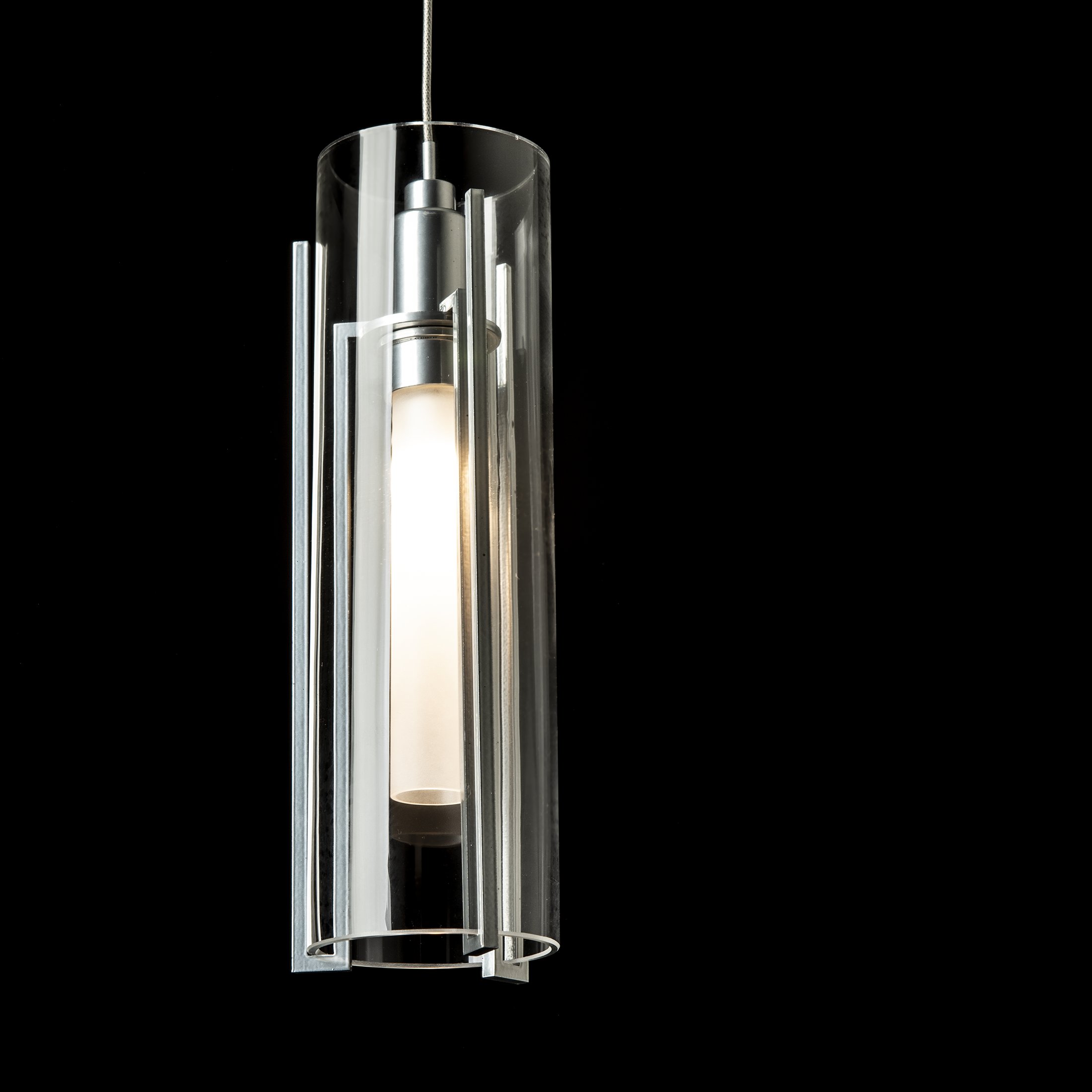 Exos Glass Low Voltage Mini Pendant | by Hubbardton Forge