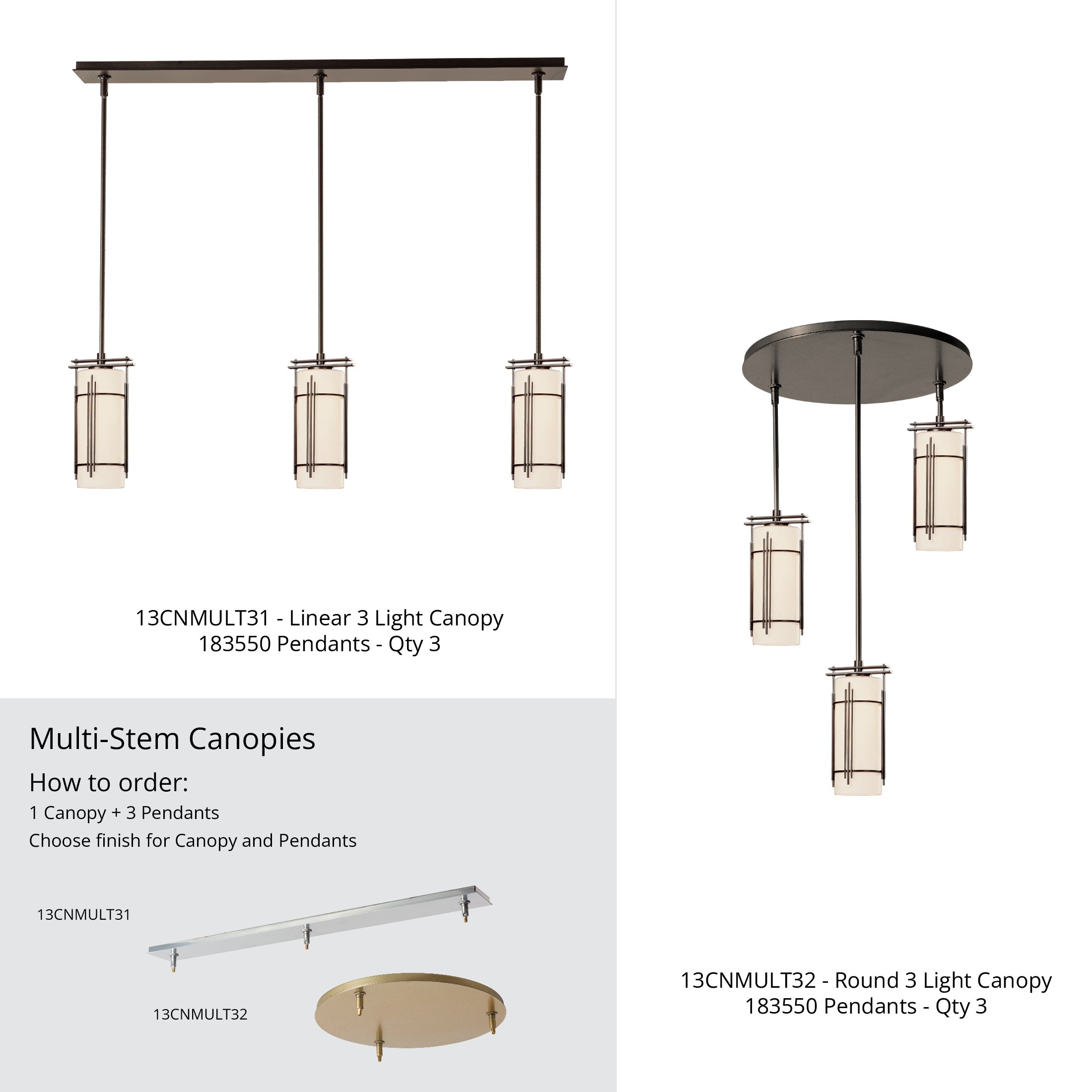Paralline Mini Pendant | by Hubbardton Forge | 183550