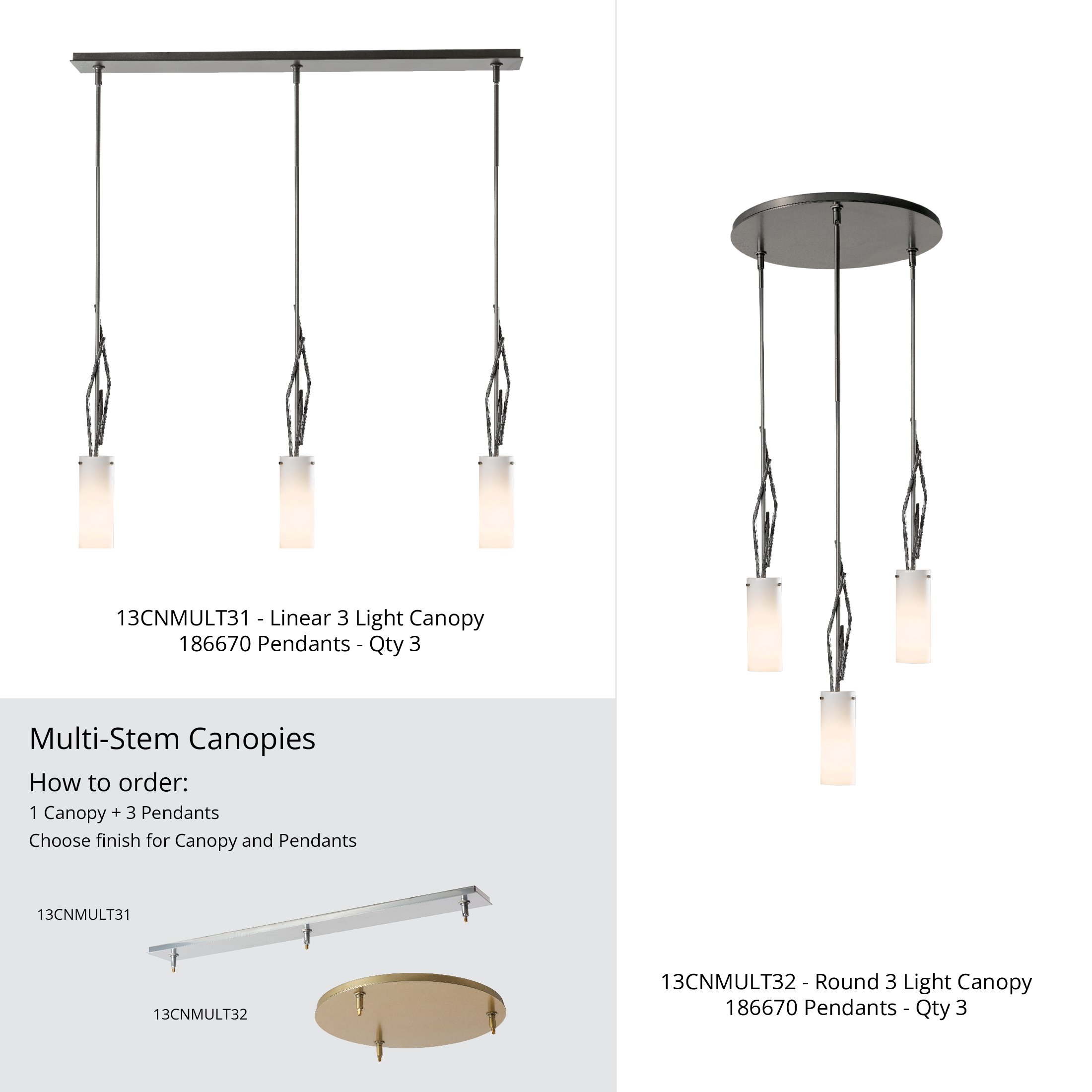 Brindille Mini Pendant | by Hubbardton Forge | 186670