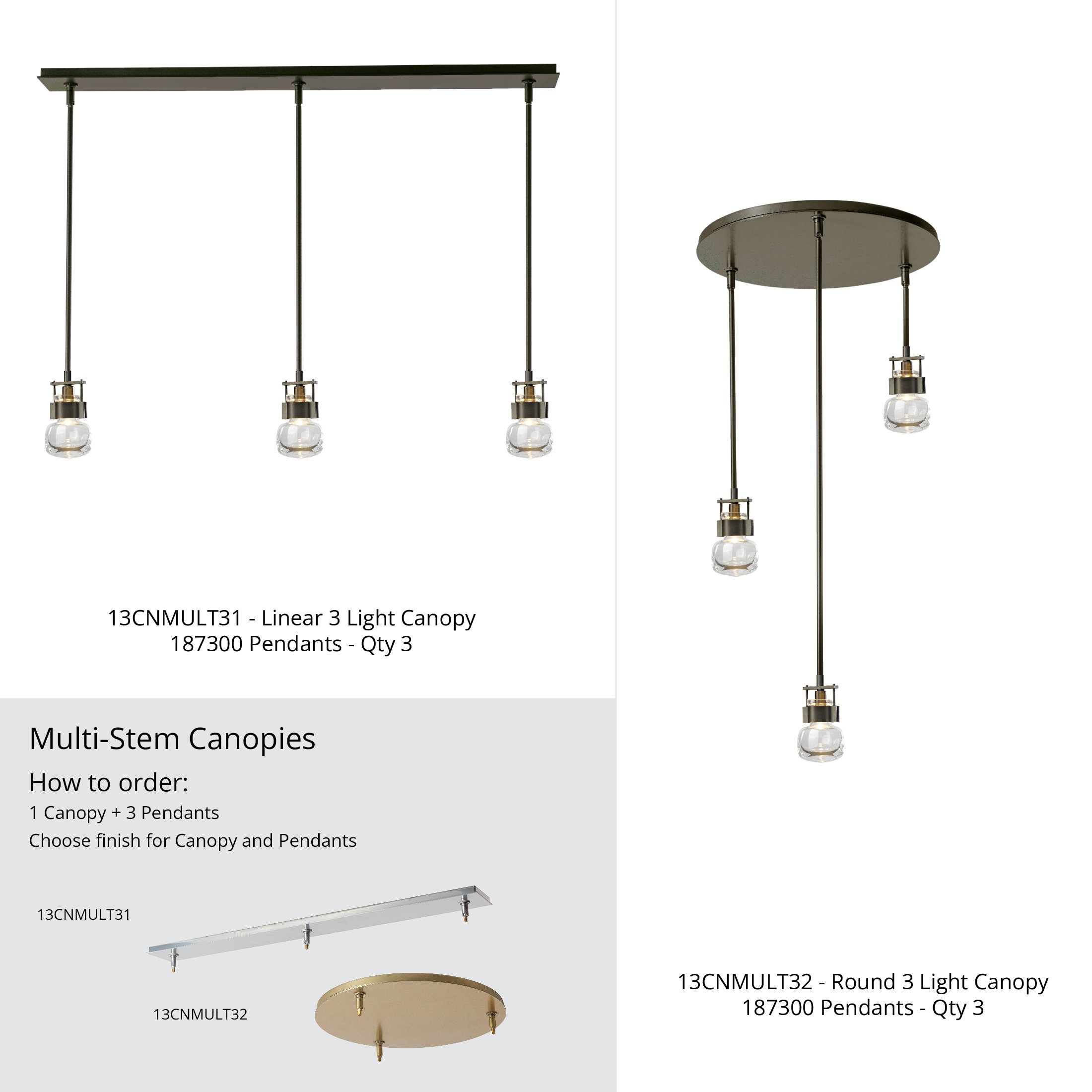 Cuff Small Mini Pendant | by Hubbardton Forge | 187300