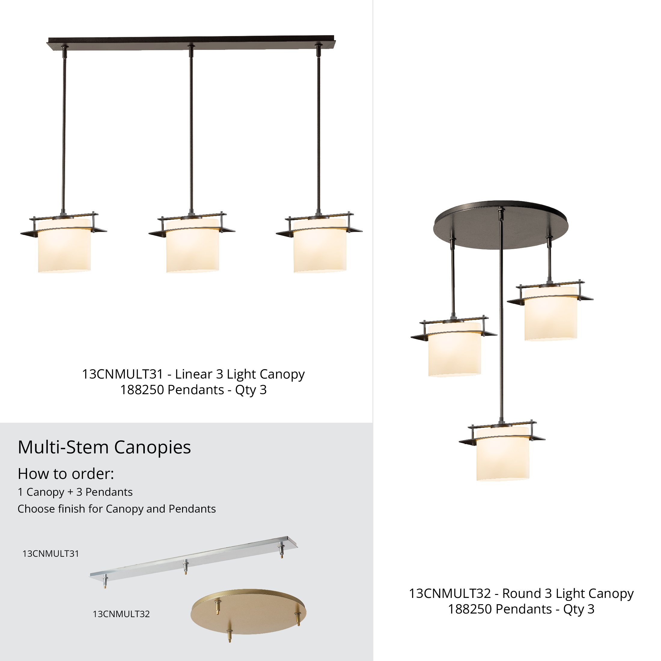 Arc Ellipse Large Mini Pendant | by Hubbardton Forge | 188250