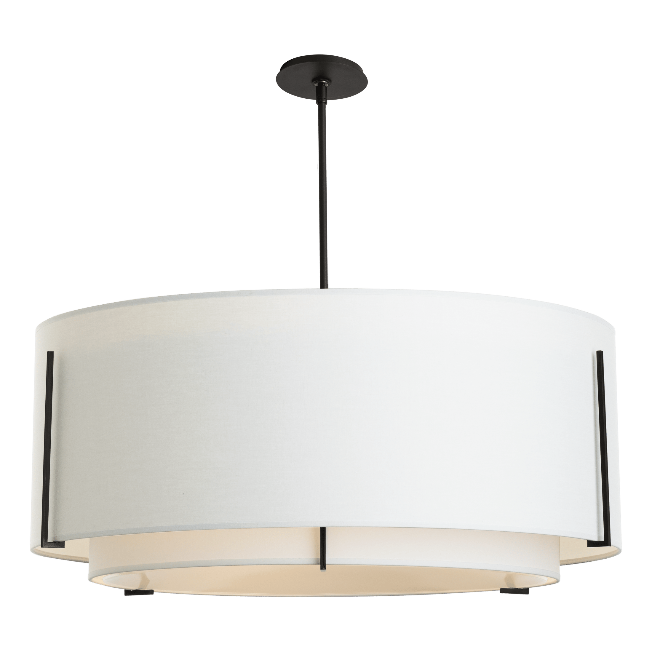 Exos Double Shade Large Scale Pendant | by Hubbardton Forge Exos Double Shade Large Scale Pendant | by Hubbardton Forge