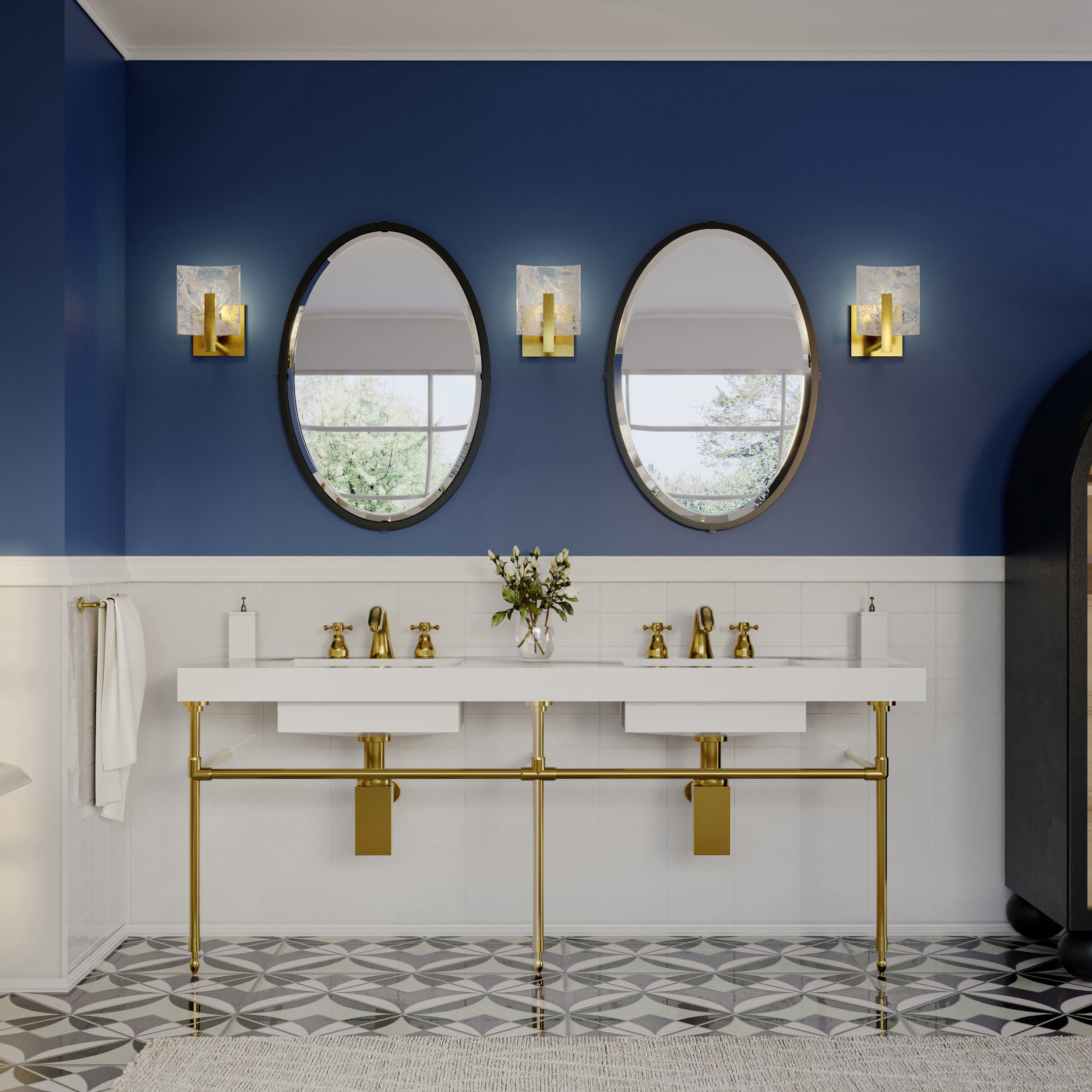 Small bathroom sconce lights hot sale