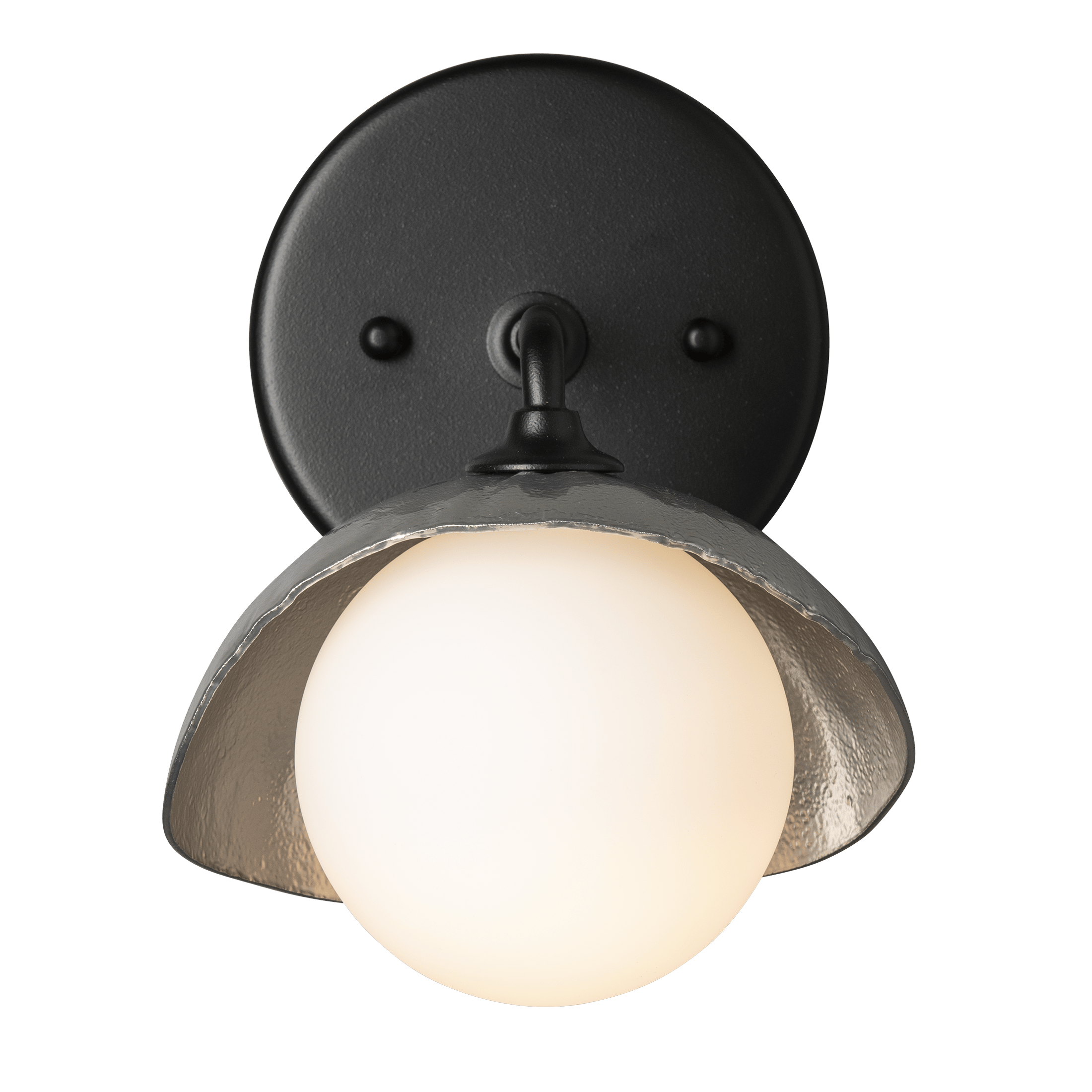 Black bath sconce top