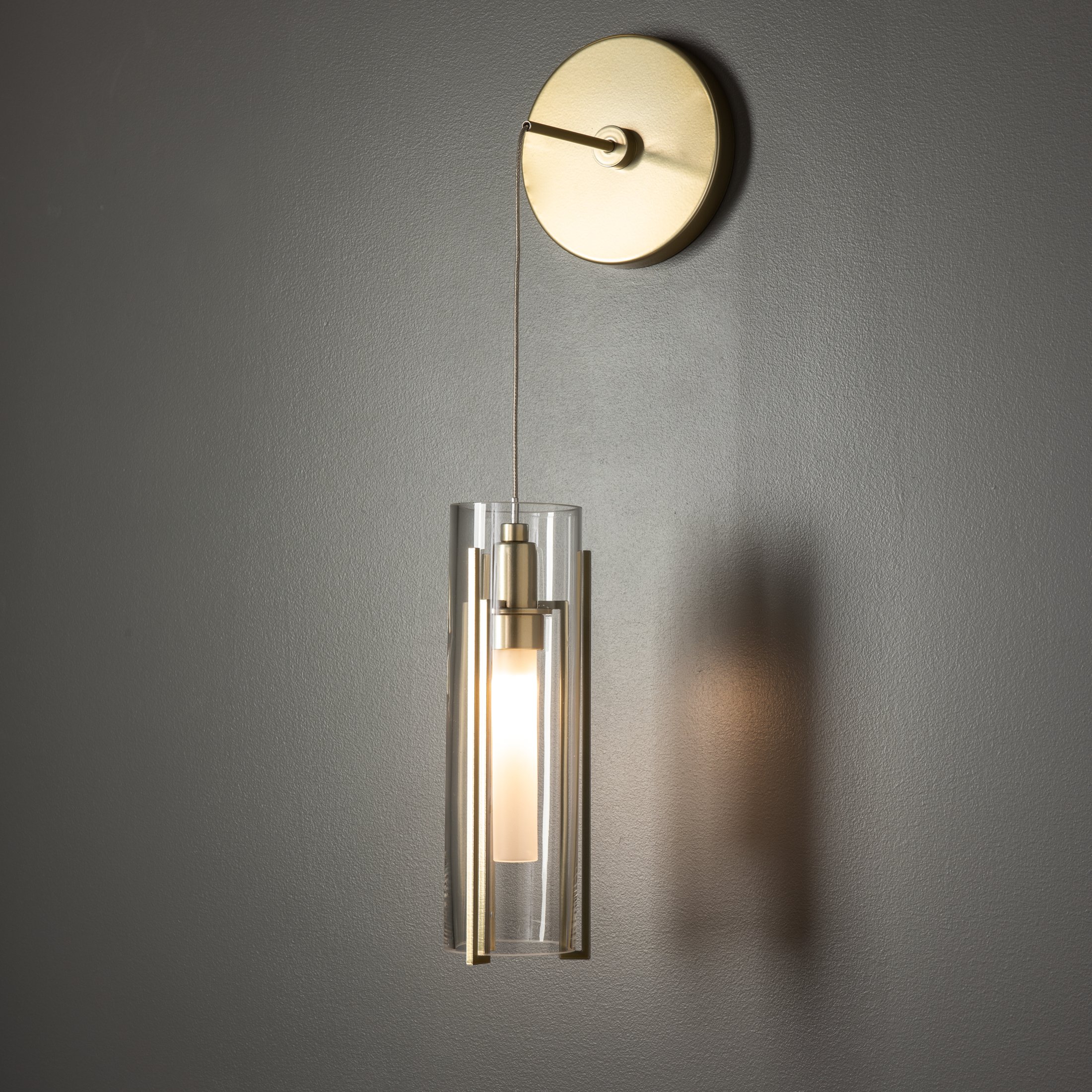 Exos Glass Mini Low Voltage Sconce by Hubbardton Forge 201394