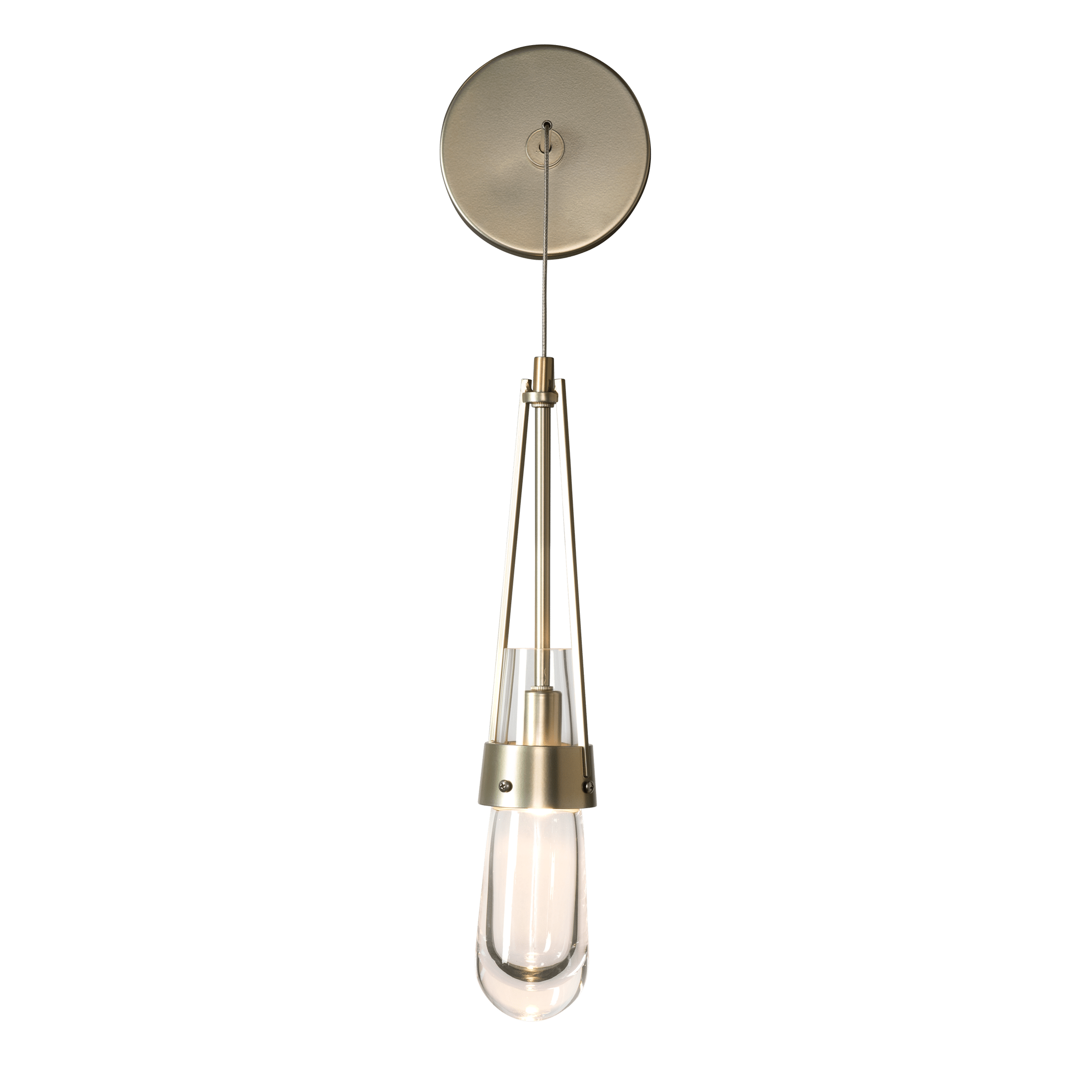 Link Clear Glass Low Voltage Sconce | by Hubbardton Forge | 201395