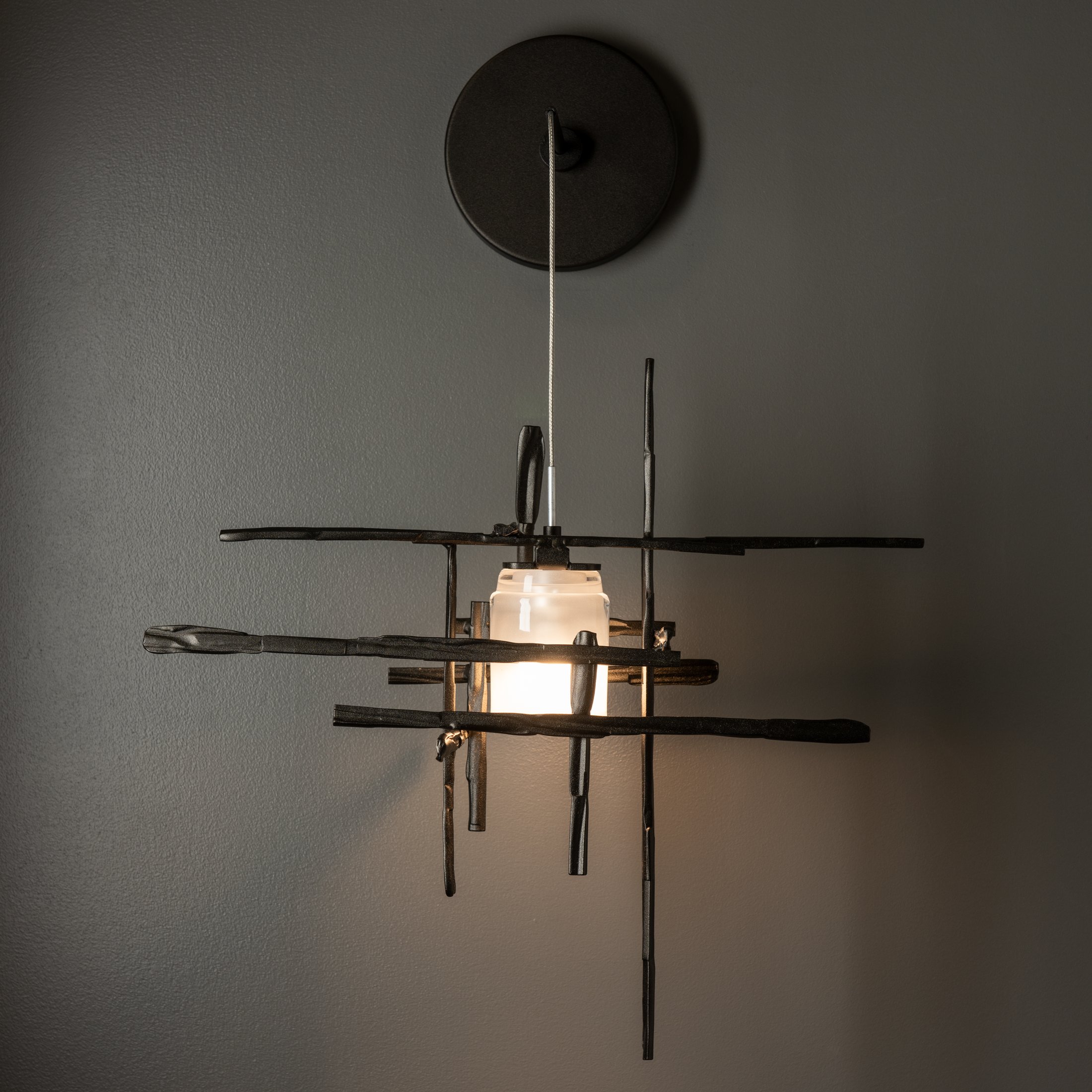 Frosted sconce discount