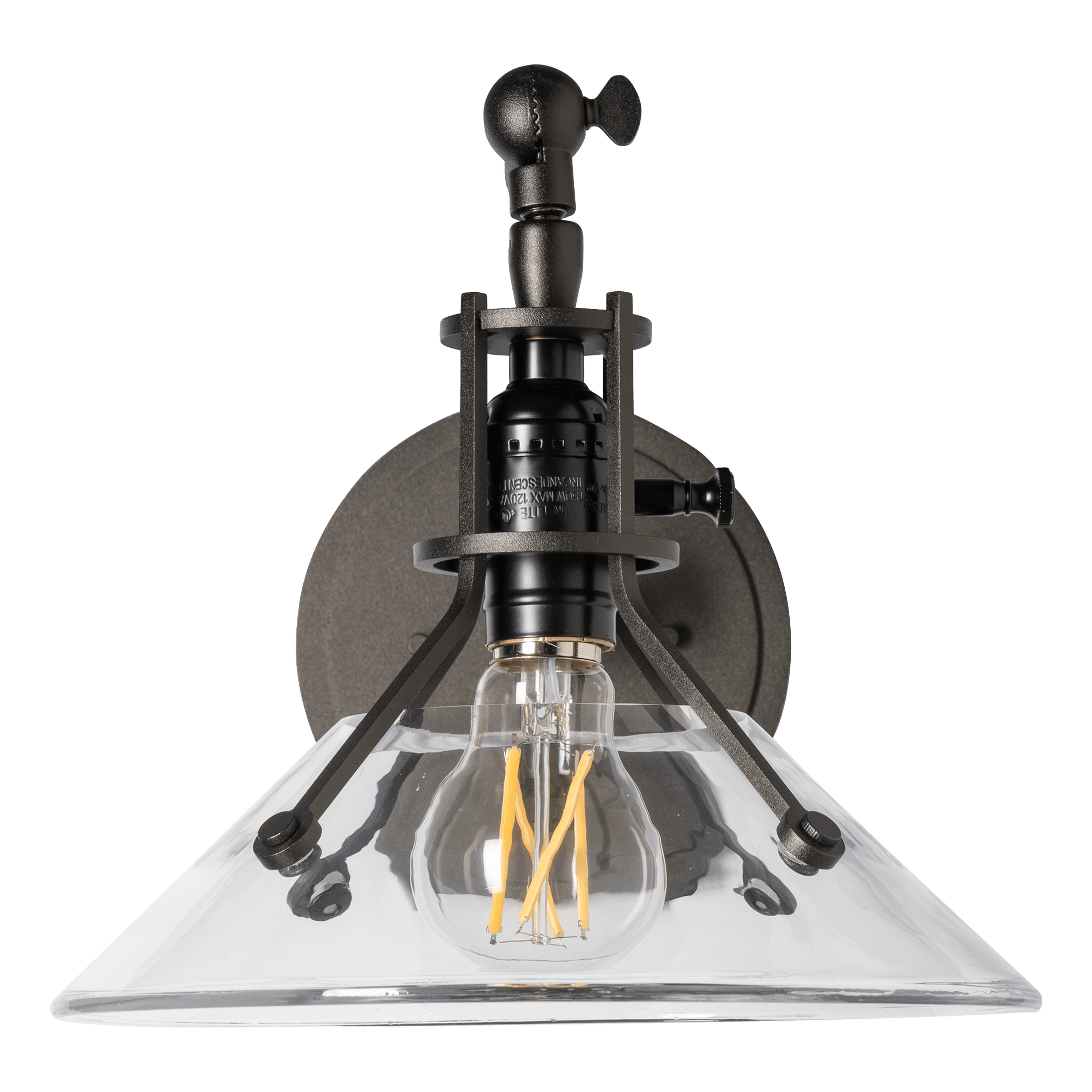 Henry Swing Arm Glass Shade Sconce | by Hubbardton Forge | 209326