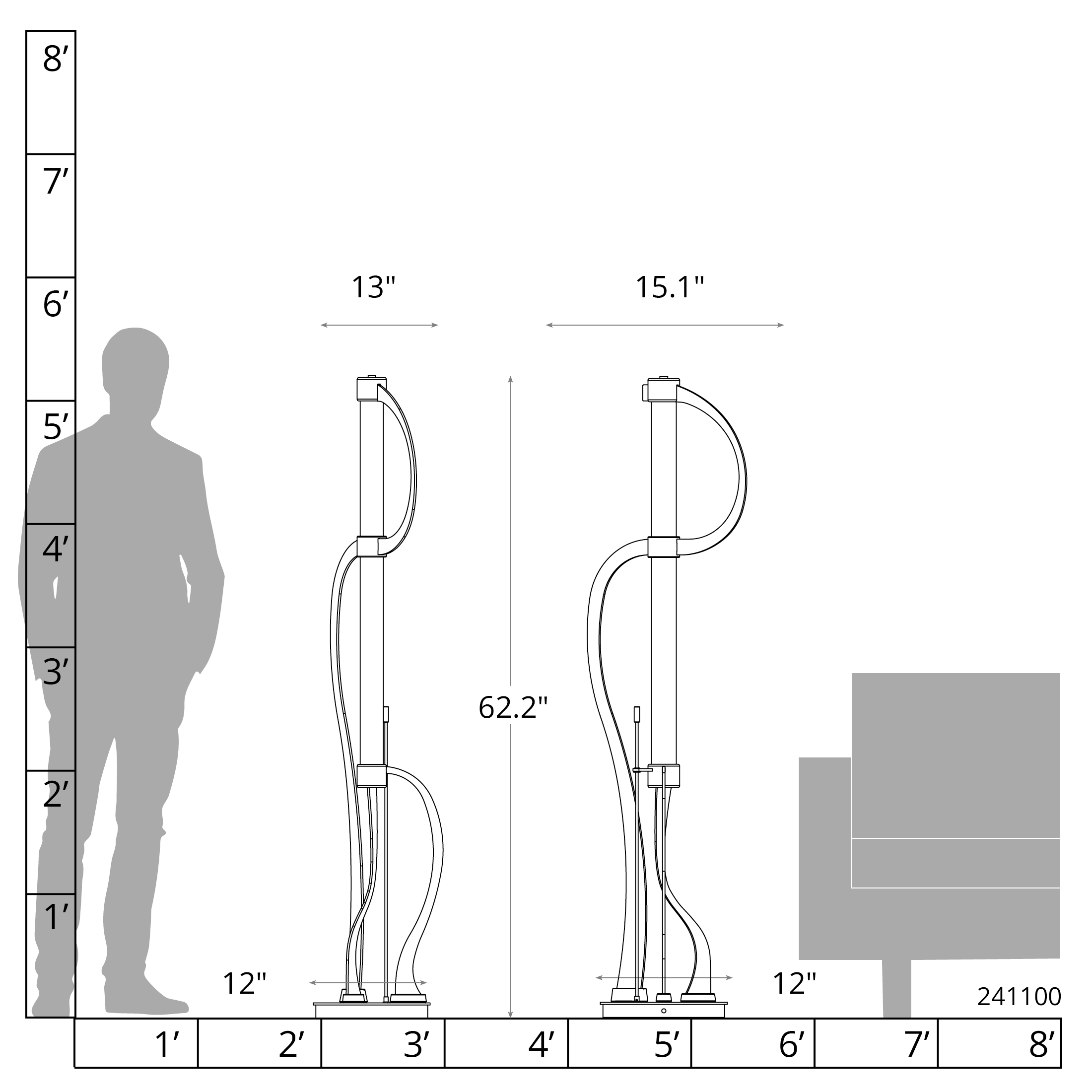 Pulse Floor Lamp | by Hubbardton Forge | 241100