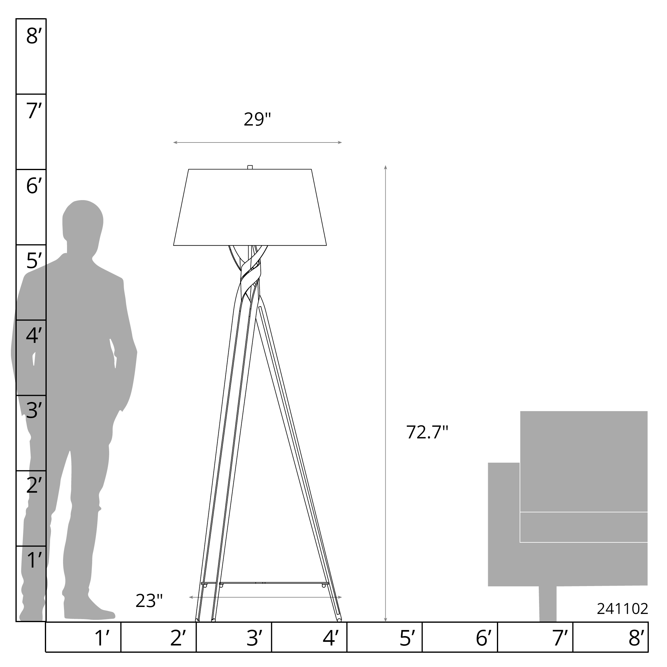 Tryst Floor Lamp | by Hubbardton Forge | 241102