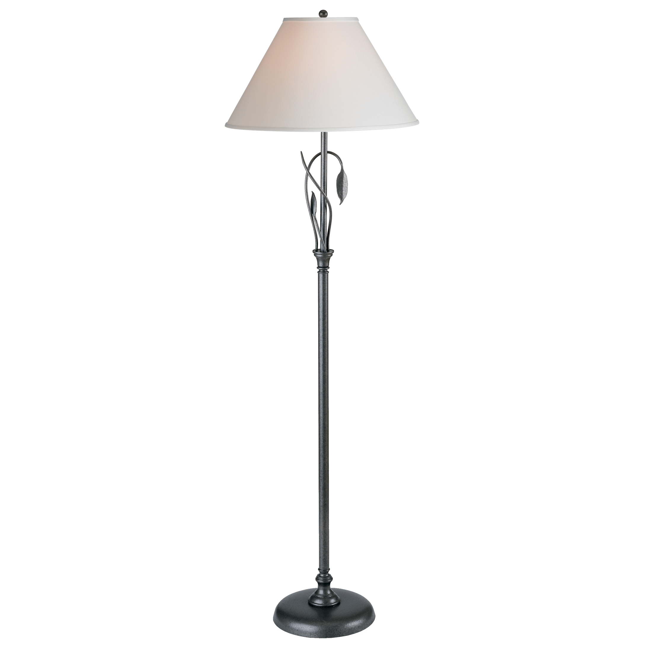 Hubbardton Forge Forged Leaves and Vase Floor Lamp