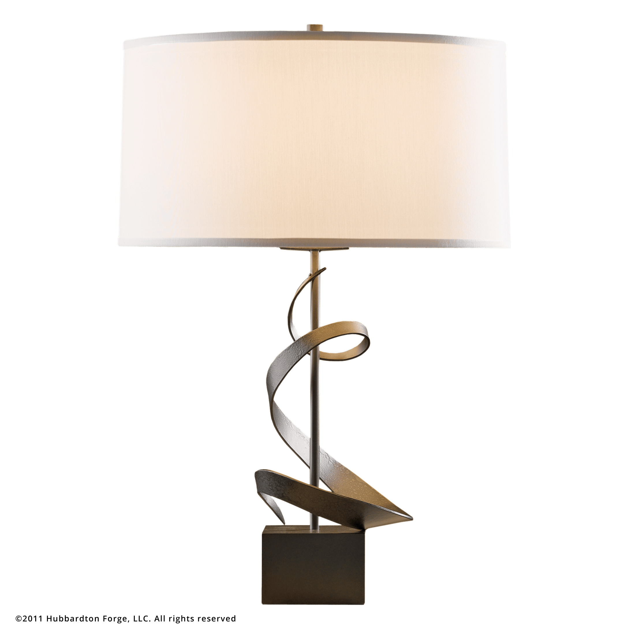 Grandview Gallery Table Lamp with Laser Cut Shade – Laser Cut Tree Scene  with Sparkle White Lamp Shade and Brushed Nickel Body, 27.25” Table Lamp  for Bedside, End Tables and More 
