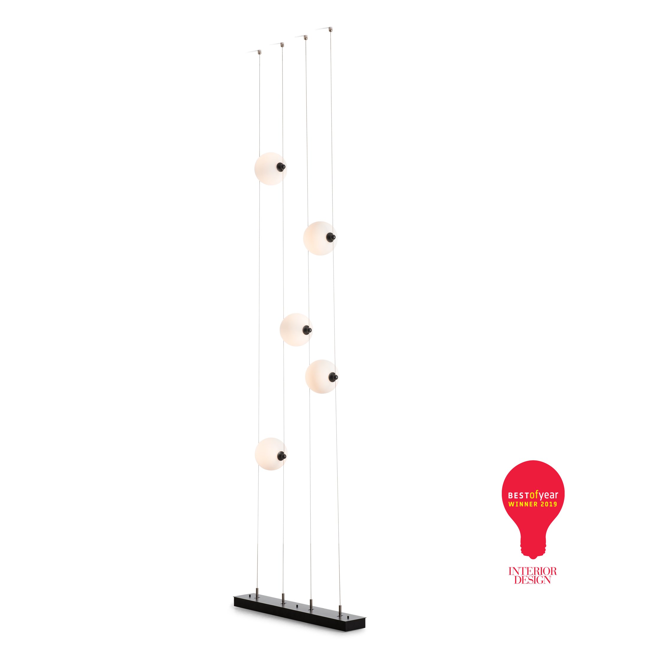 Abacus 5 Light Floor to Ceiling Plug In LED Lamp by Hubbardton Forge 289520