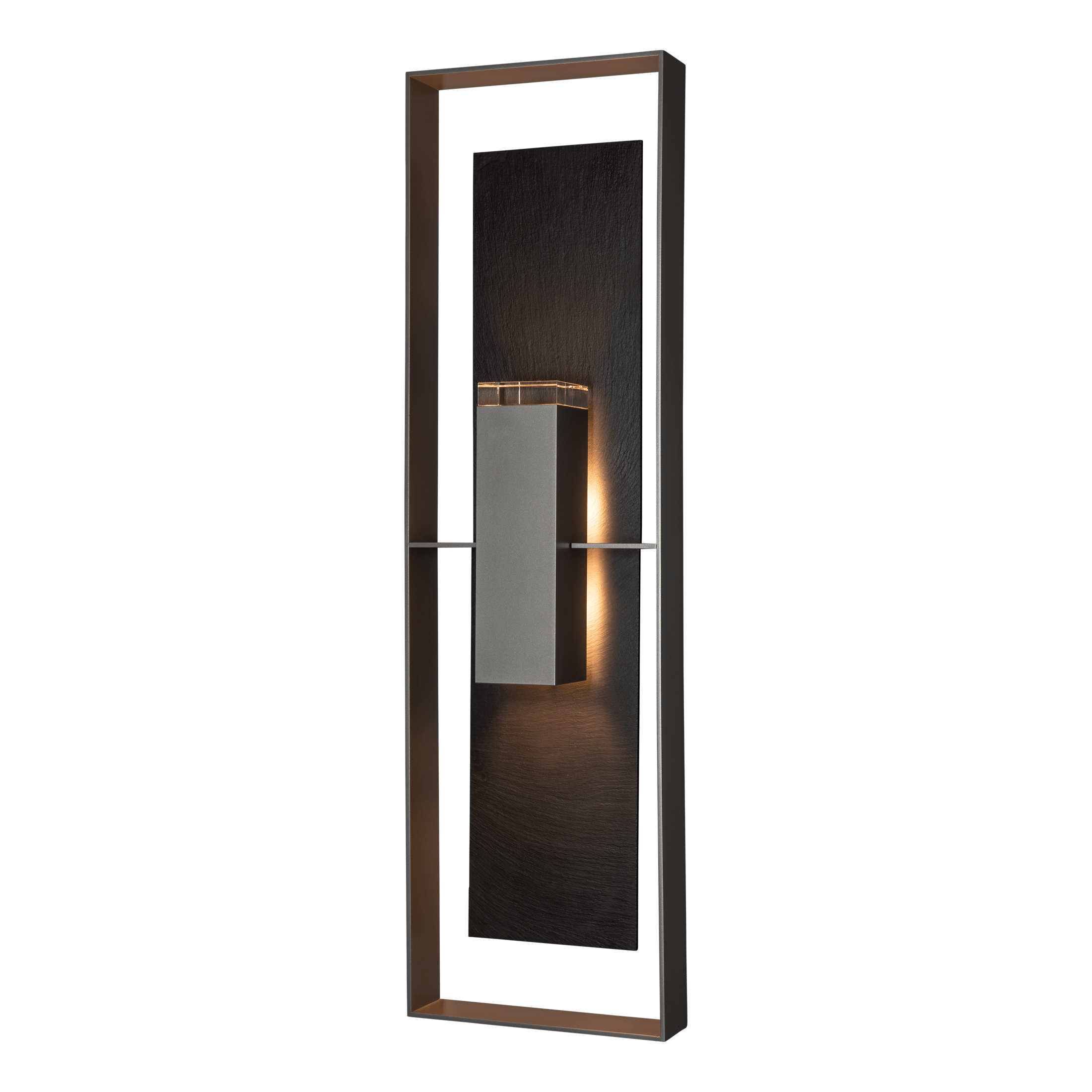 Shadow Box Extra Tall w/Slate Outdoor Sconce | by Hubbardton