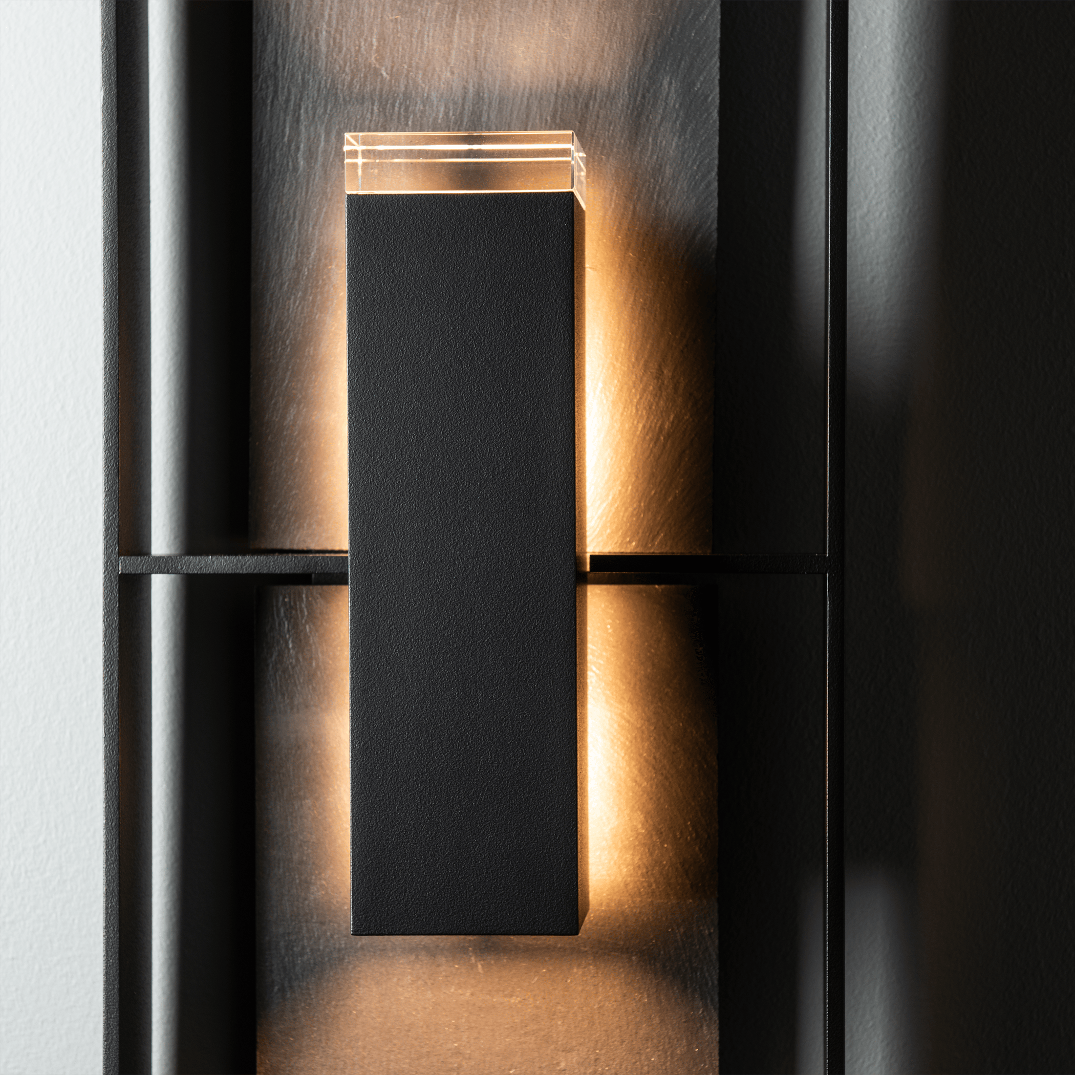 Shadow Box Tall w/Slate Dark Sky Friendly Outdoor Sconce | by