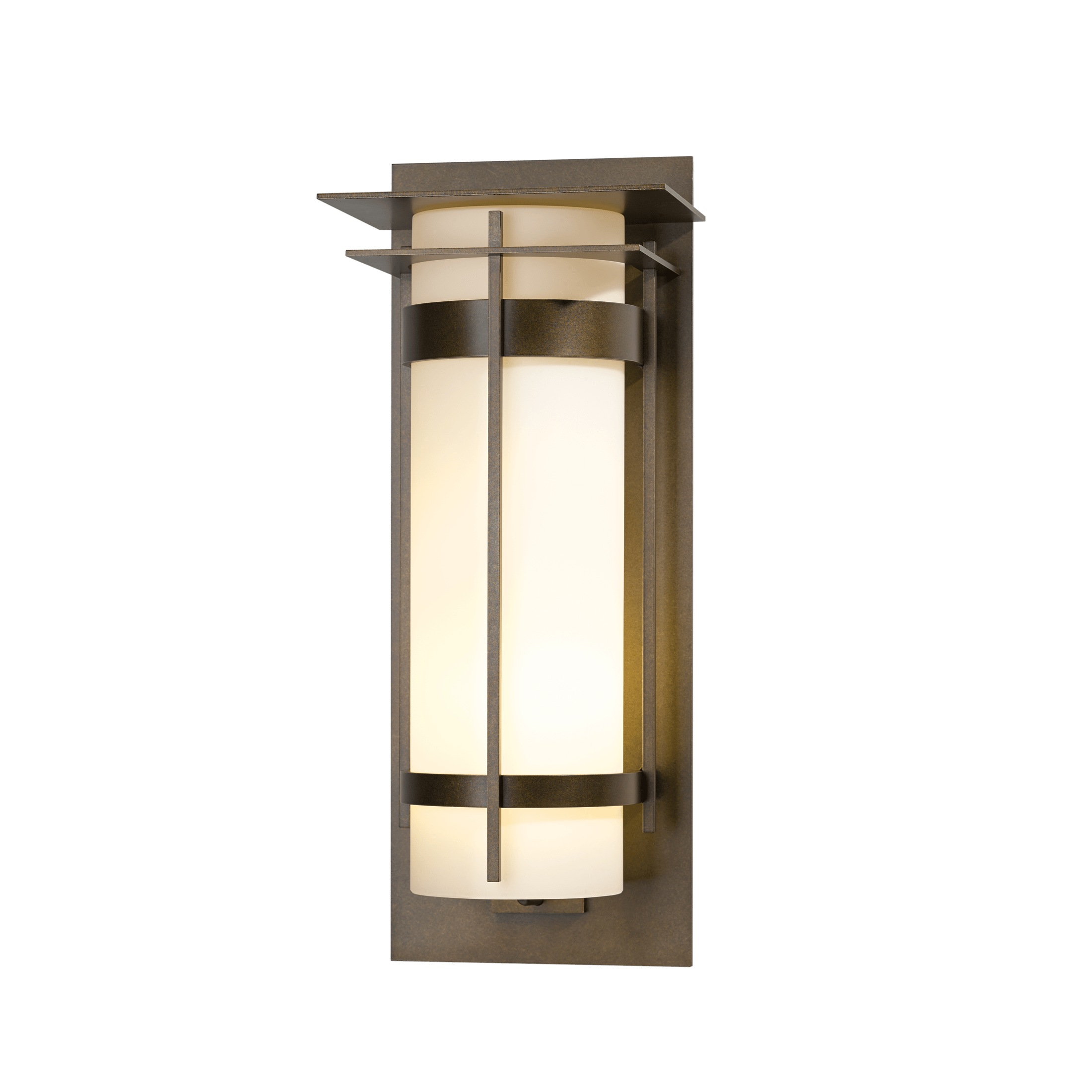 Hubbardton Forge Banded with Top Plate Outdoor Sconce