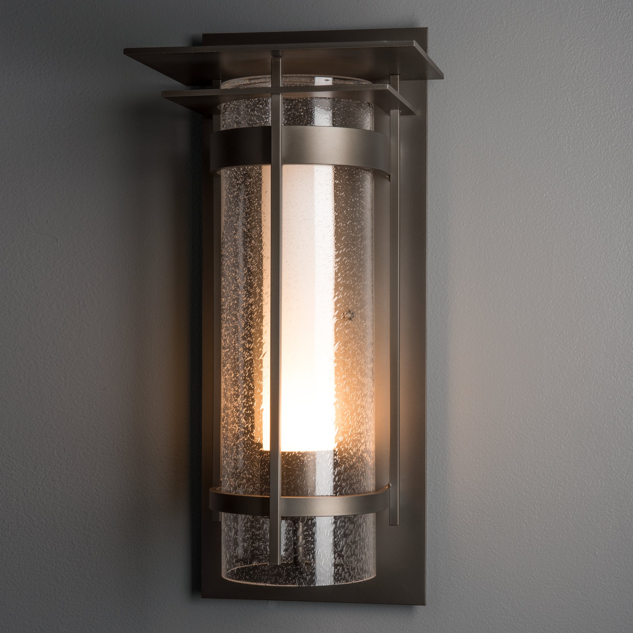 Torch with Top Plate Large Outdoor Sconce | by Hubbardton Forge