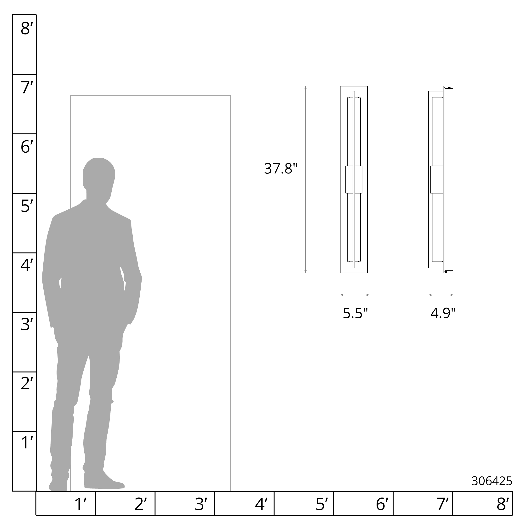 Double Axis Large LED Outdoor Sconce | by Hubbardton Forge