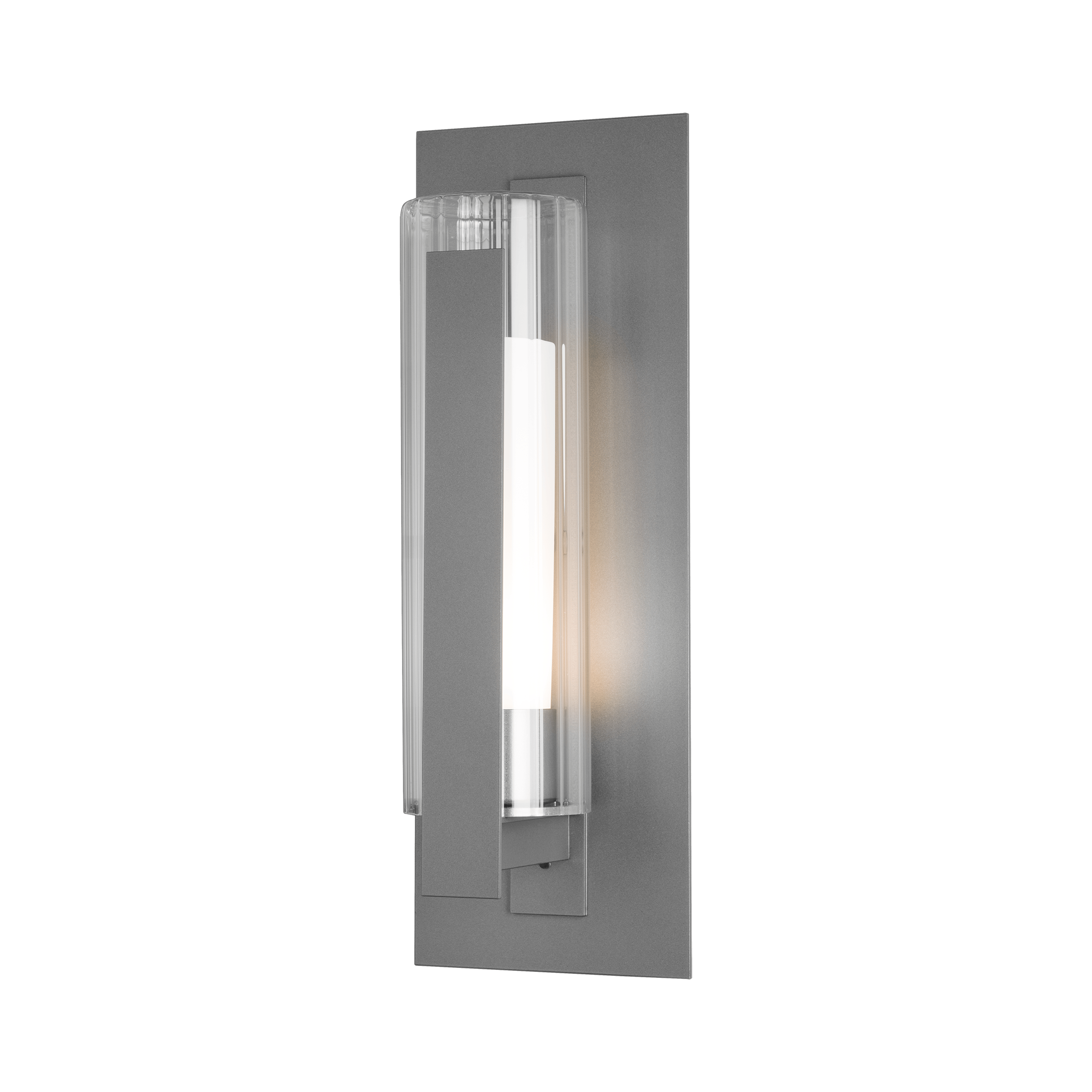 Hubbardton Forge Vertical Bar Fluted Glass Outdoor Sconce - Thumbnail 2