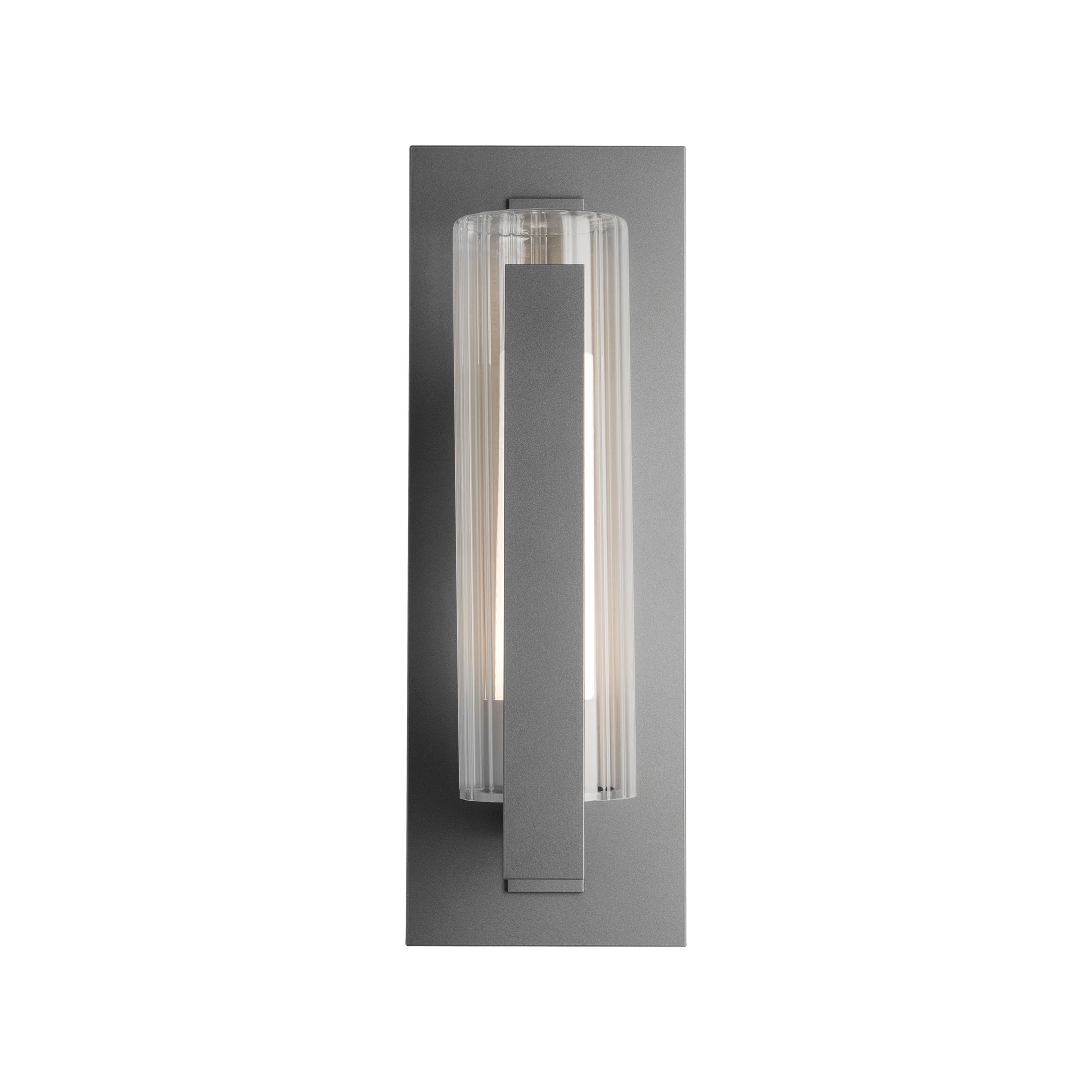 Hubbardton Forge Vertical Bar Fluted Glass Outdoor Sconce - Thumbnail 4
