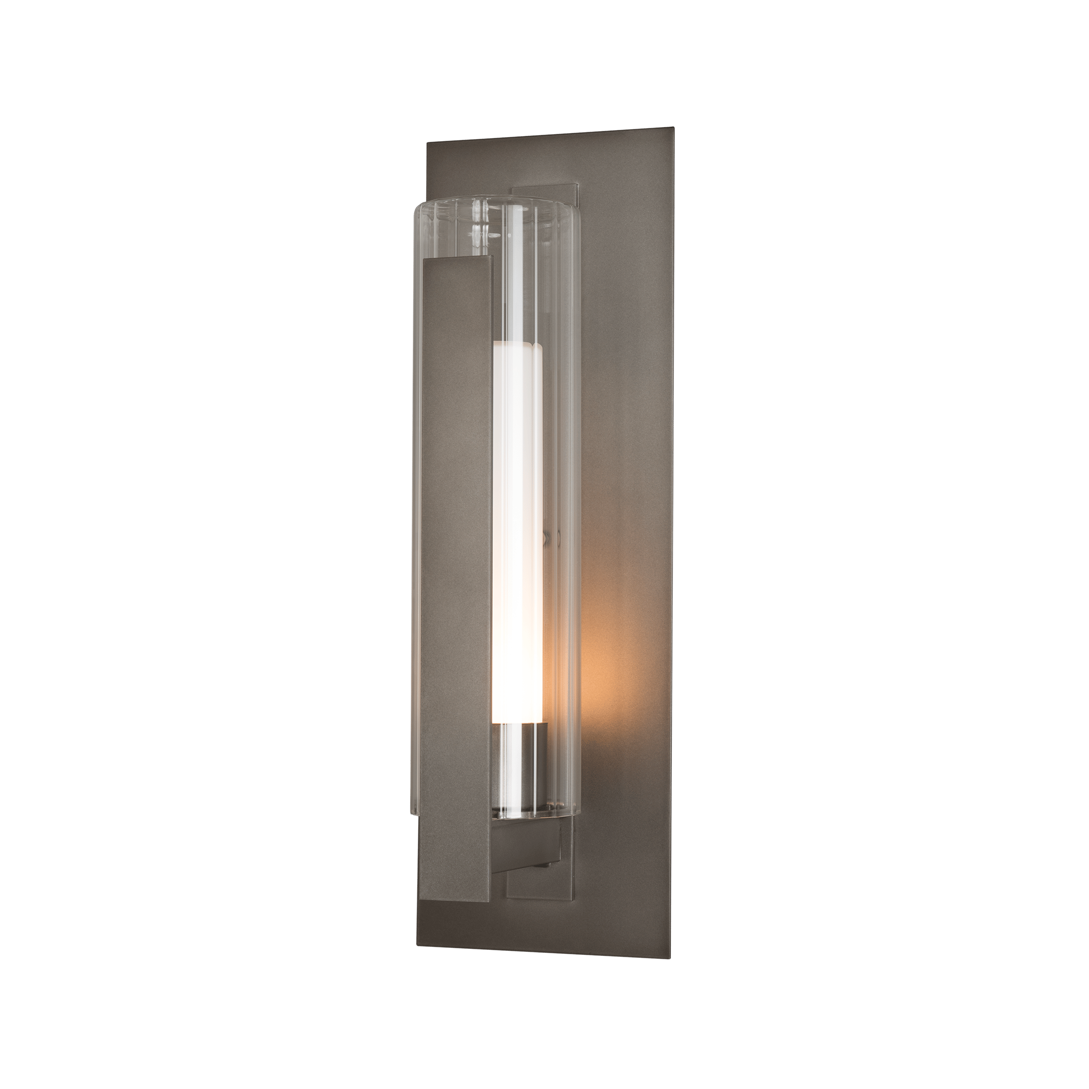 Hubbardton Forge Vertical Bar Fluted Glass Sconce