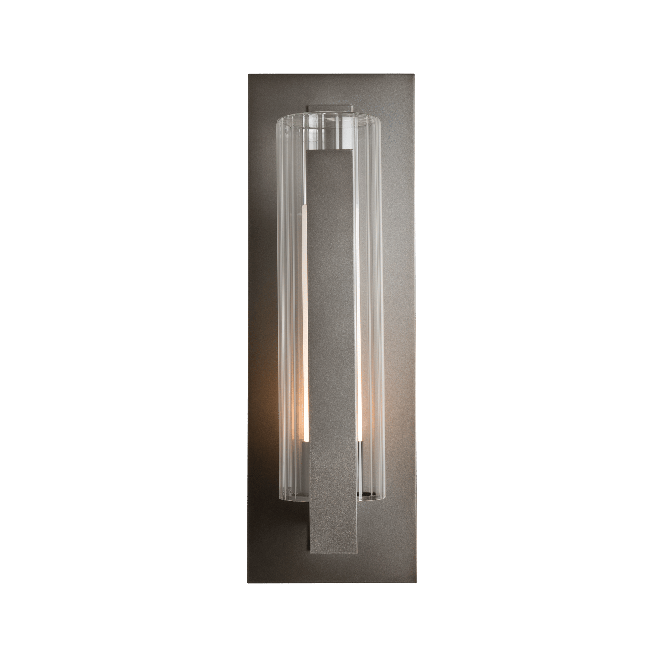 Hubbardton Forge Vertical Bar Fluted Glass Sconce - Thumbnail 2