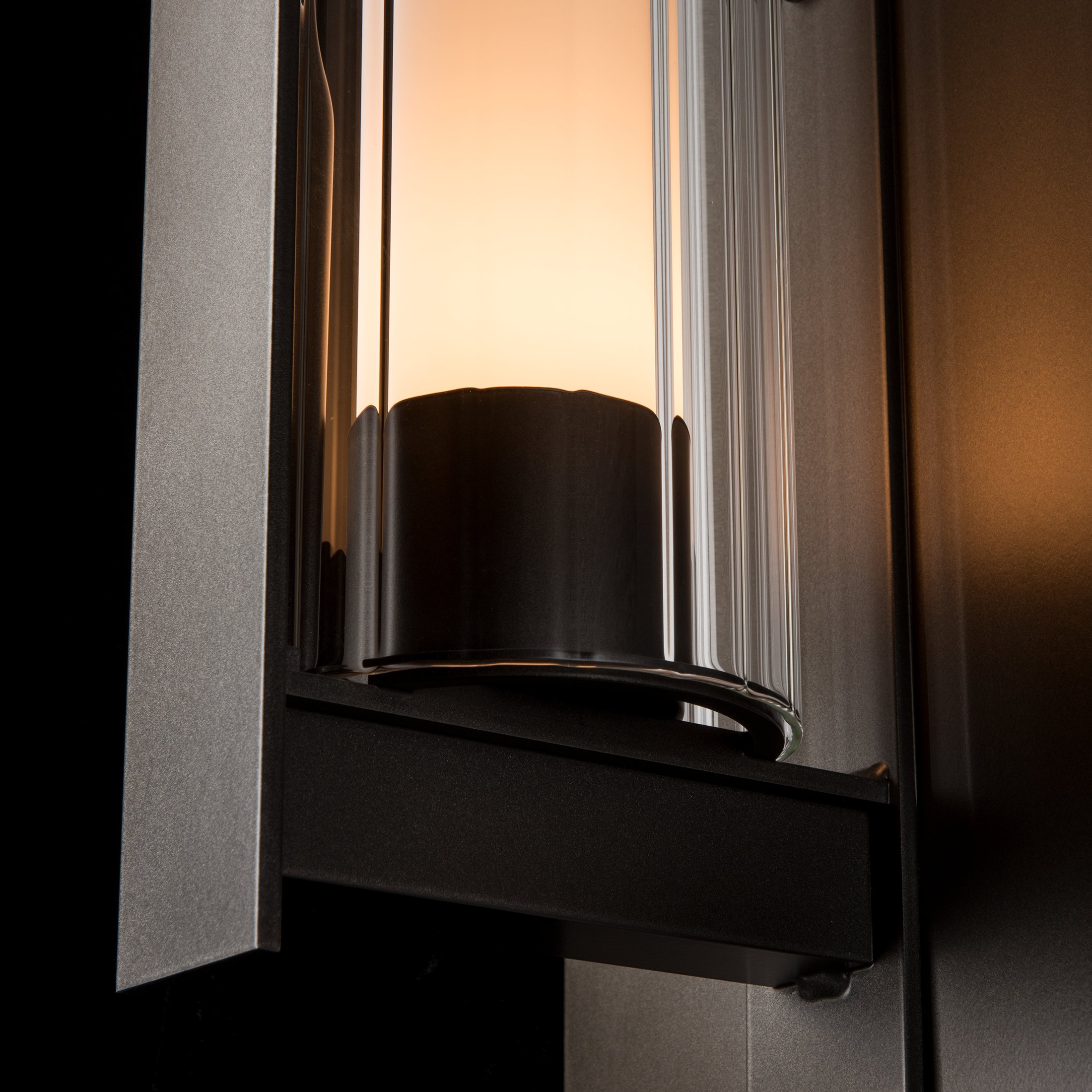 Hubbardton Forge Vertical Bar Fluted Glass Sconce - Thumbnail 3