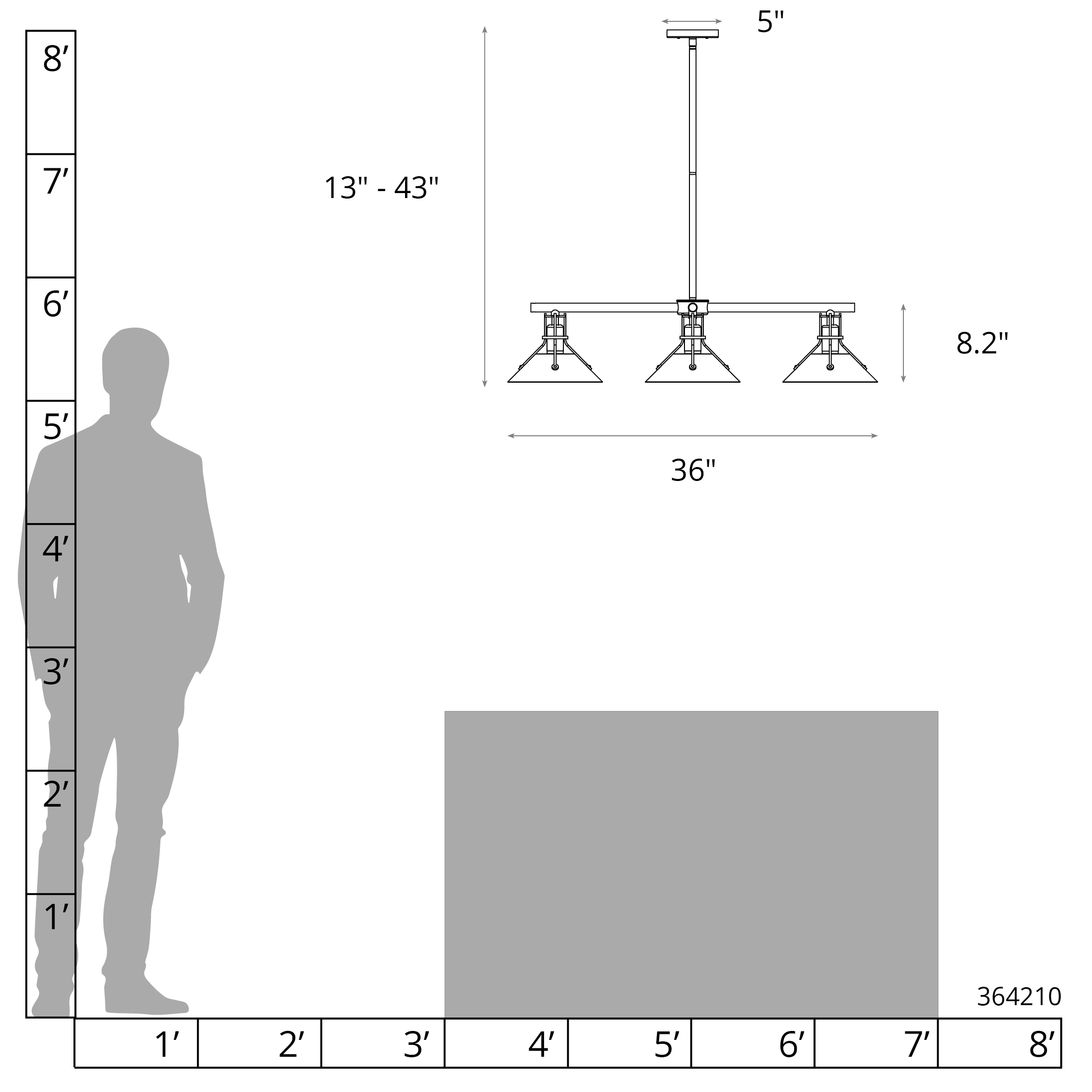 Henry Outdoor 4-Light Pendant | by Hubbardton Forge | 364210