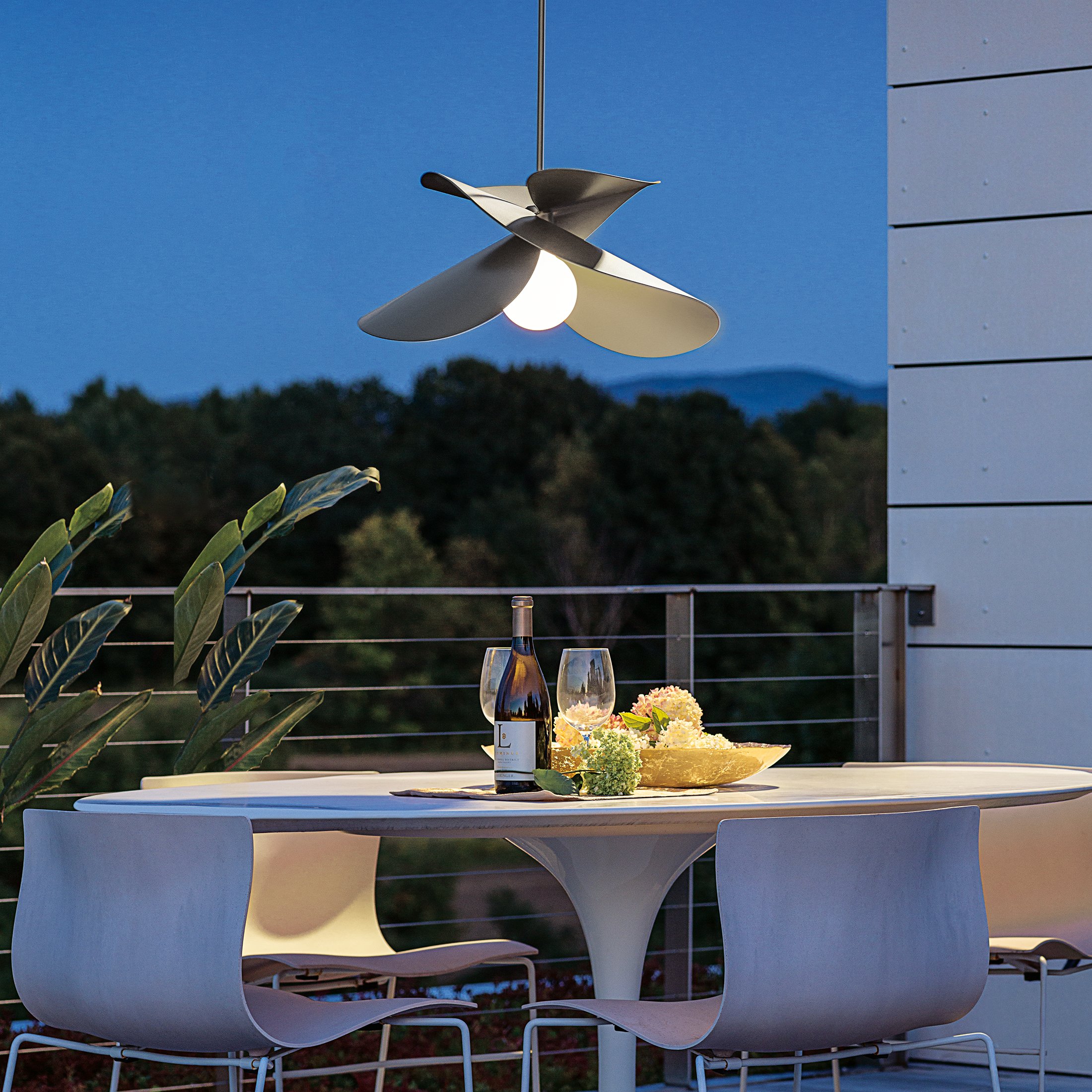 Hibiscus Outdoor Pendant | by Hubbardton Forge | 369455 Hibiscus Outdoor Pendant | by Hubbardton Forge | 369455