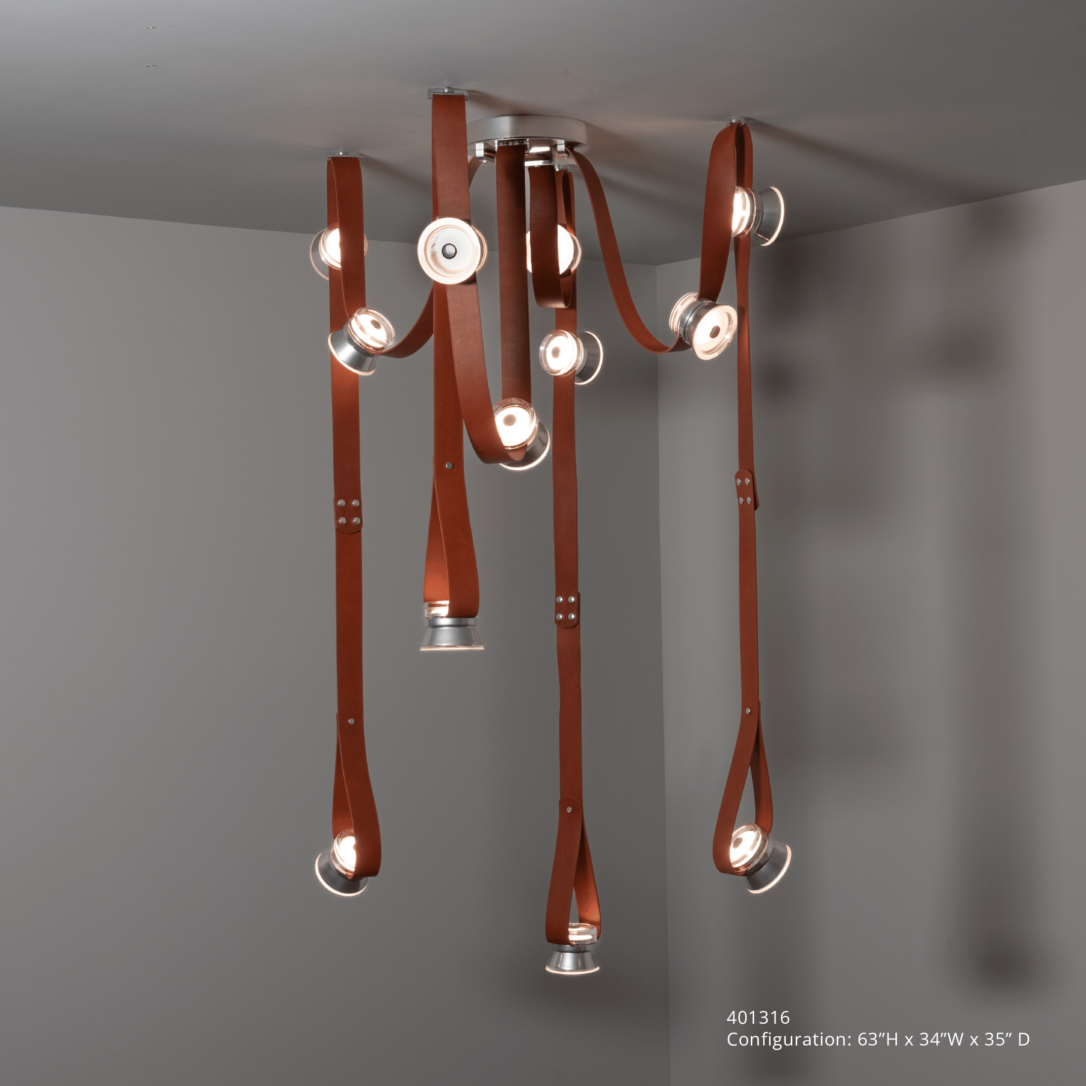 SNAPS Large LED Pendant w/Metal Cones | by Hubbardton Forge | 401322