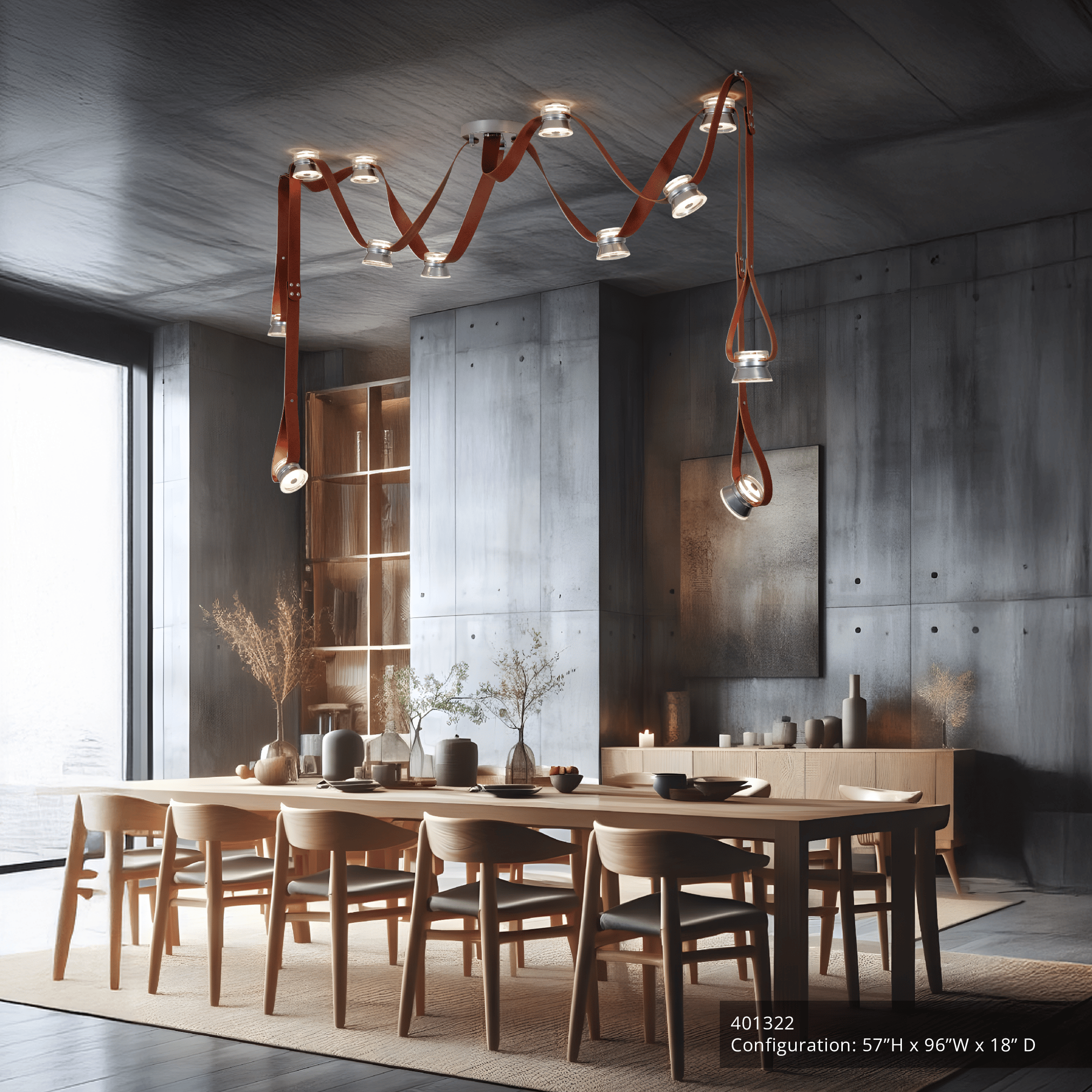 SNAPS Large LED Pendant w/Metal Cones | by Hubbardton Forge | 401322
