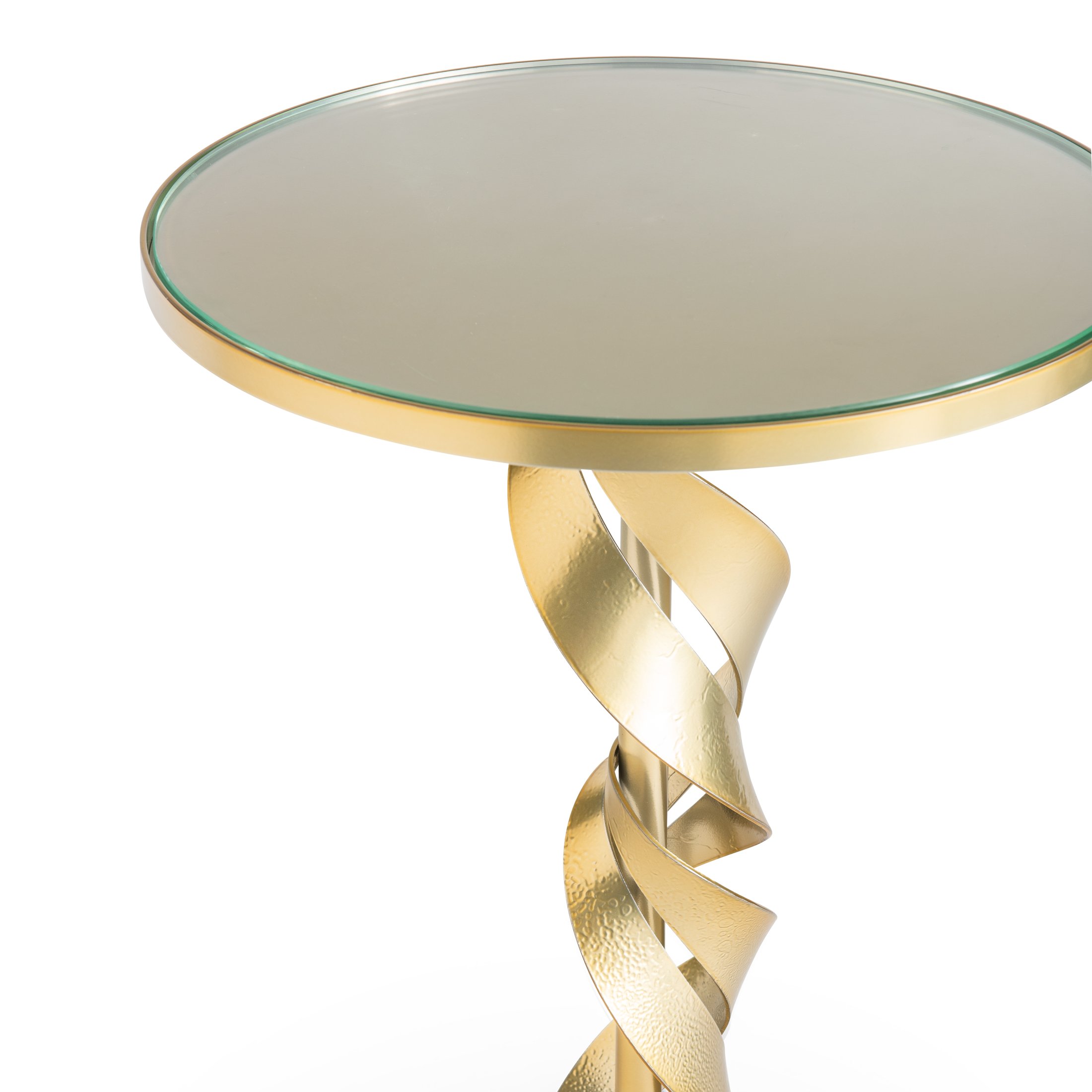 Glass top top accent table