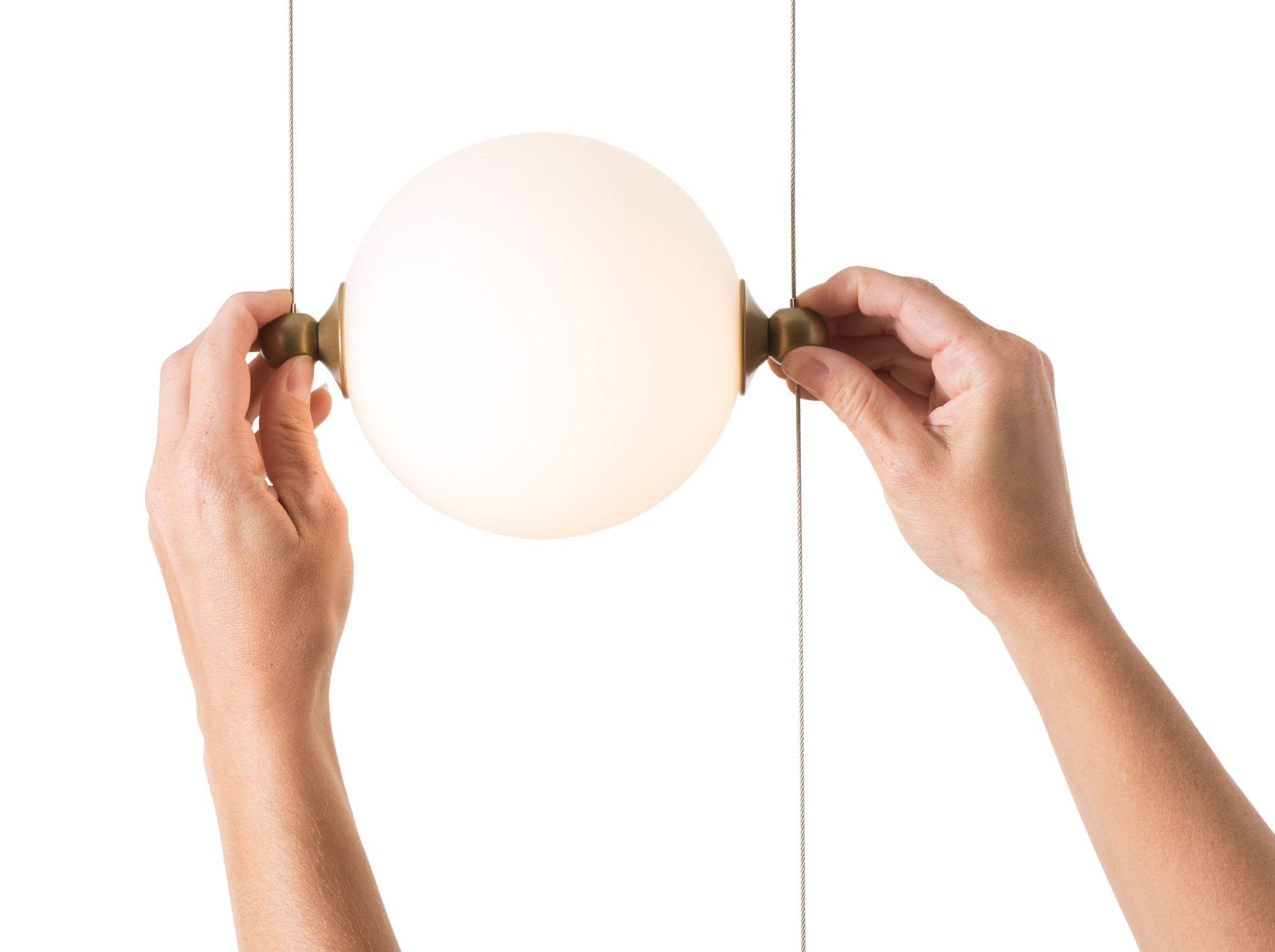 Abacus 4-Light Round LED Pendant | by Hubbardton Forge | 139052