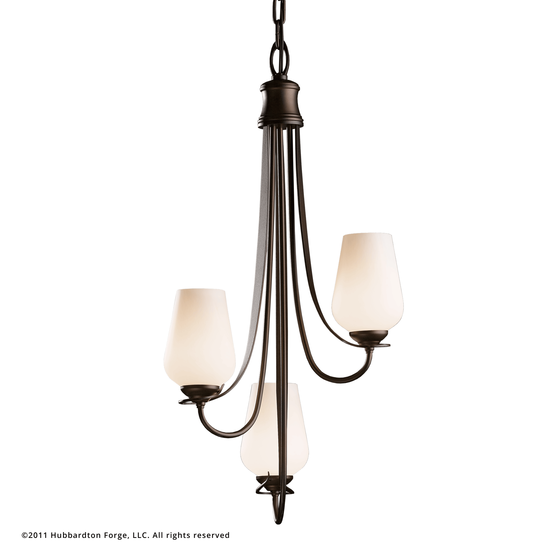 Flora 3-Arm Chandelier | by Hubbardton Forge | 103033