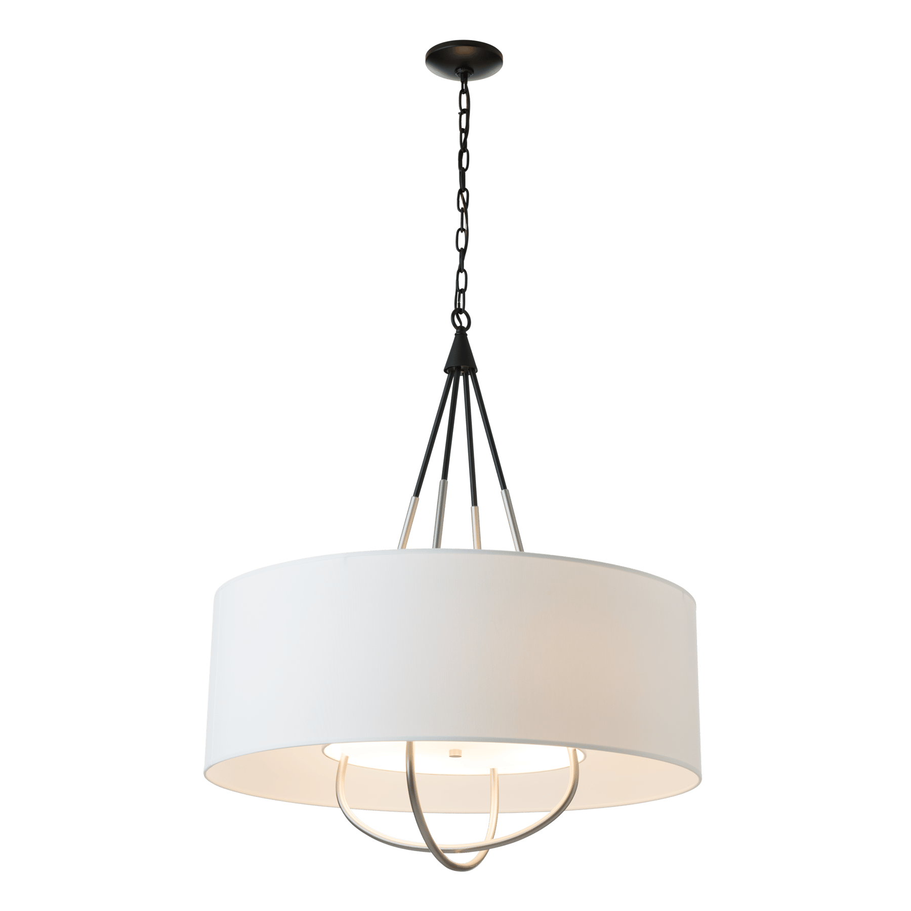 Origin 21 Kason Brushed Gold Transitional White Glass