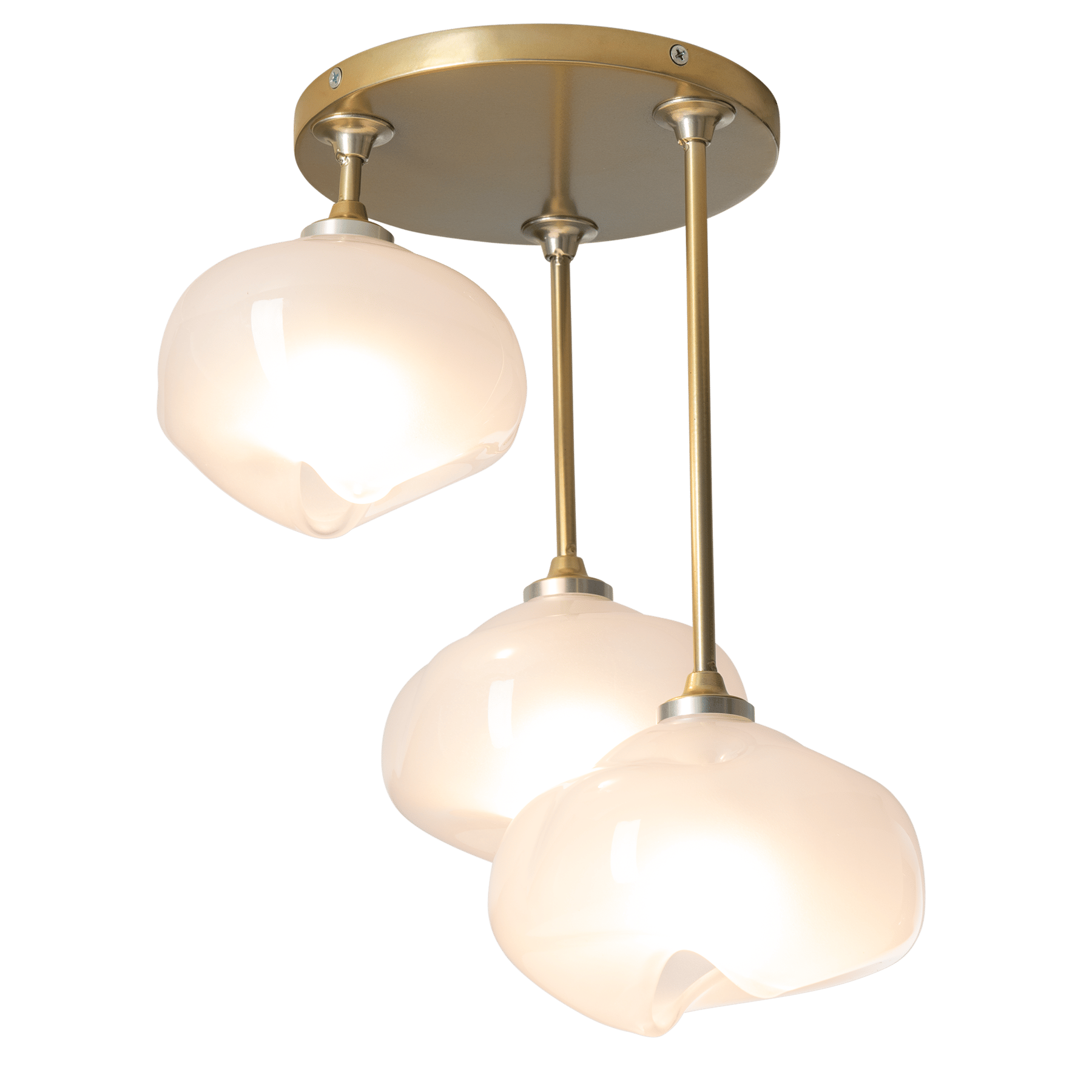 3 arm semi flush ceiling light hotsell