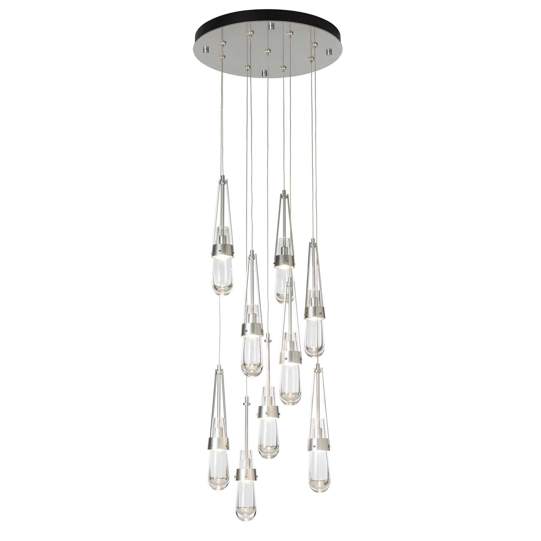 Link 9-Light Clear Glass Pendant | by Hubbardton Forge | 131108