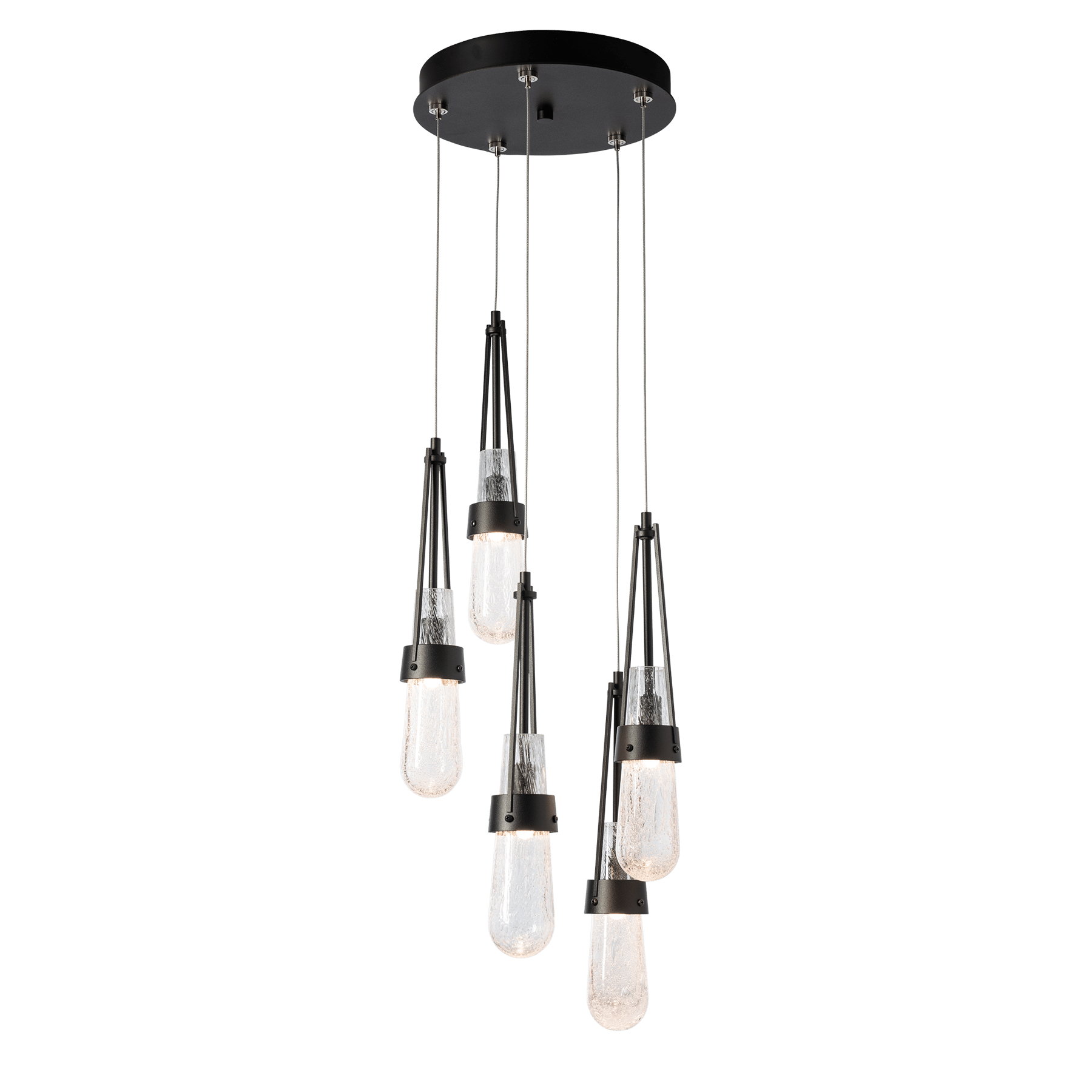 Link 5-Light Blown Glass Pendant | by Hubbardton Forge | 131120