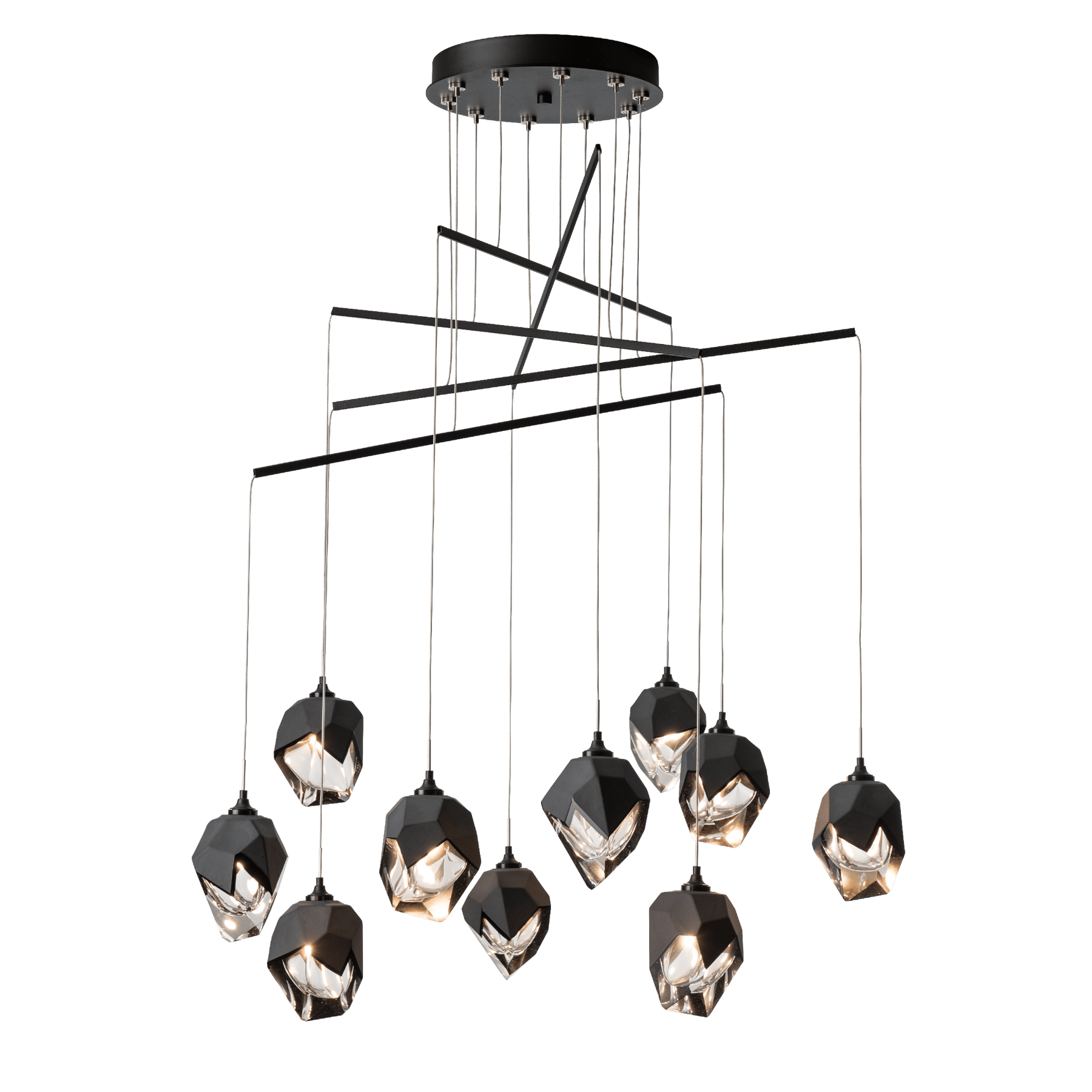 Chrysalis 10-Light Small Crystal Mobile Pendant | by Hubbardton