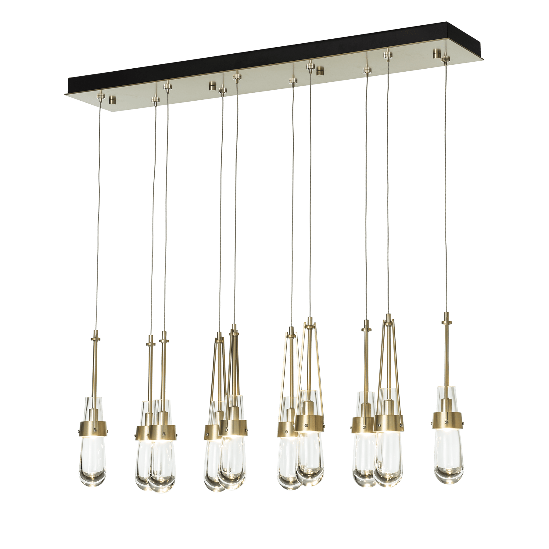 Link 10-Light Clear Glass Pendant | by Hubbardton Forge | 131207