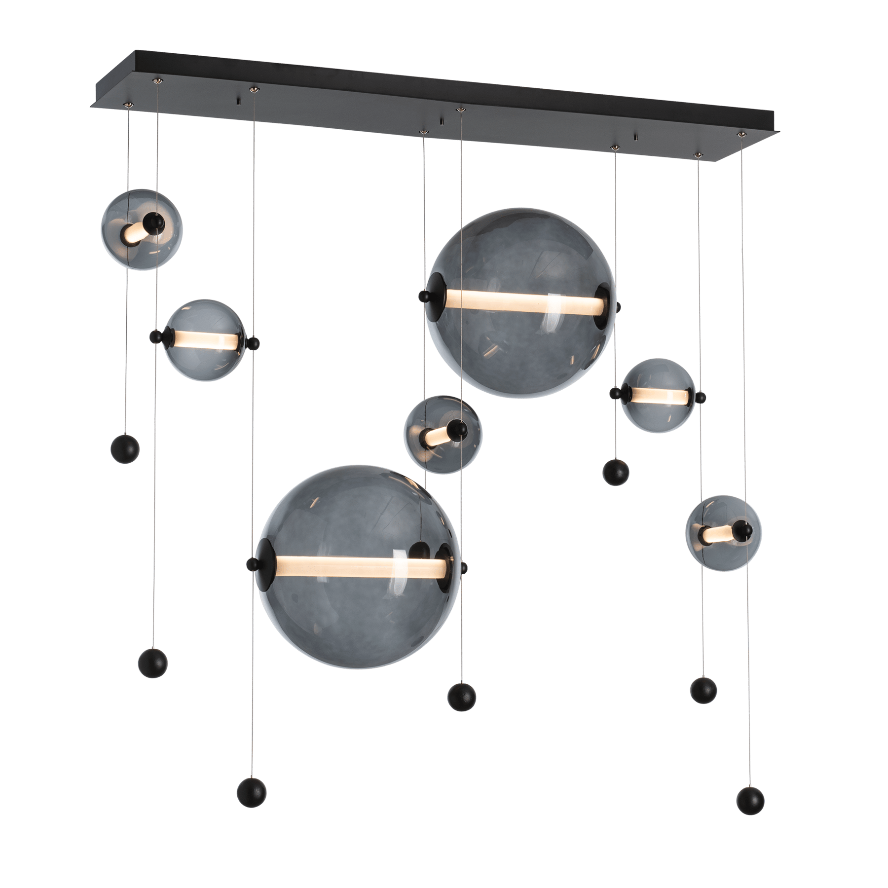 Abacus 7-Light Double Linear LED Pendant | by Hubbardton Forge 