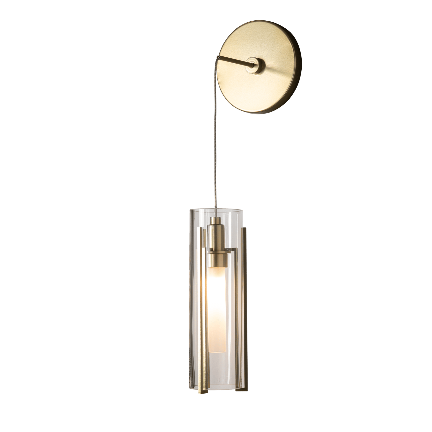 Exos Glass Mini Low Voltage Sconce | by Hubbardton Forge | 201394