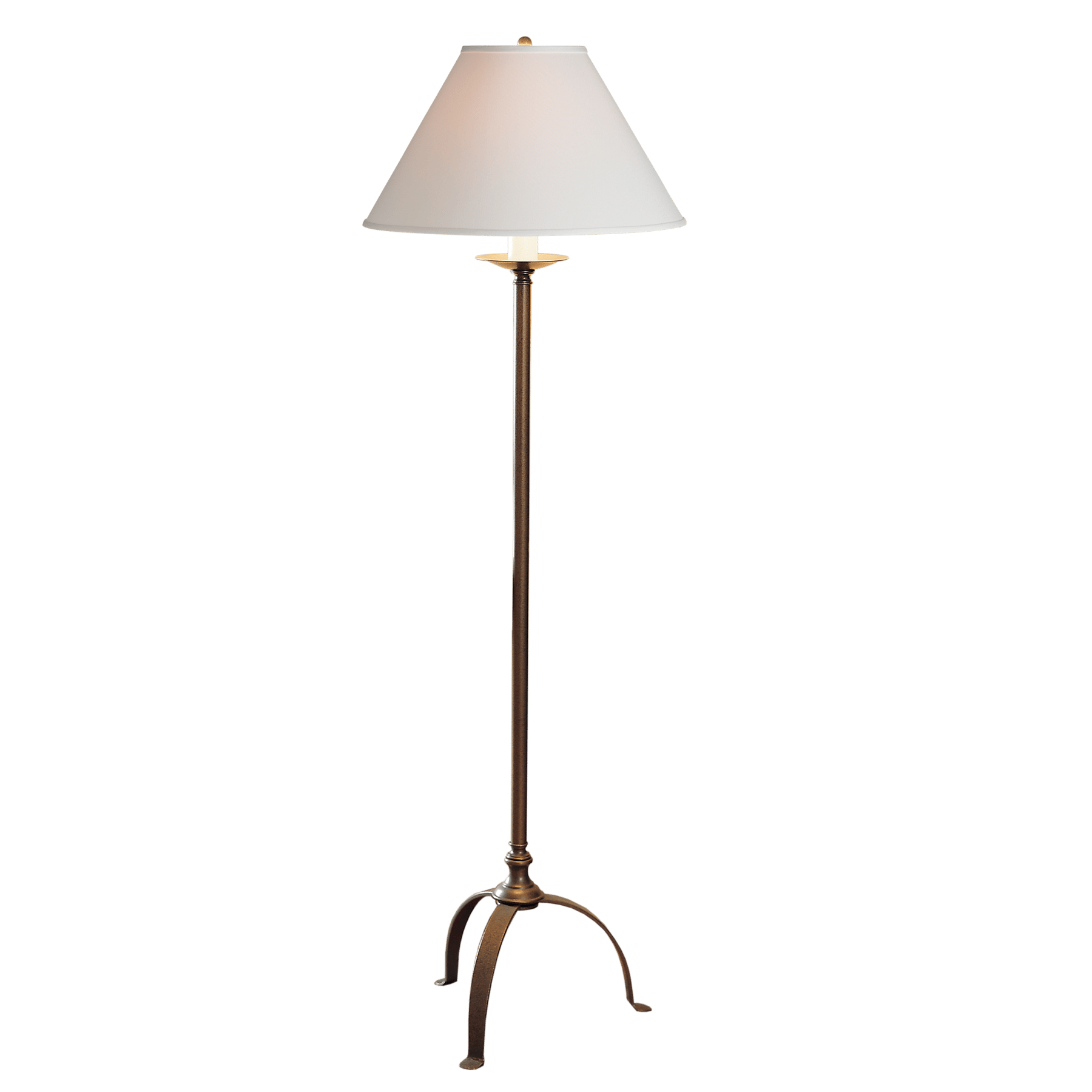 Simple floor lamp with shade top