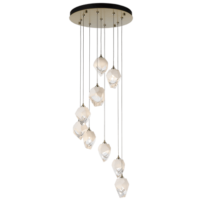 Chrysalis 9-Light Mixed Crystal Pendant | by Hubbardton Forge | 131142