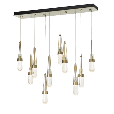 Link 10-Light Clear Glass Pendant | by Hubbardton Forge | 131207
