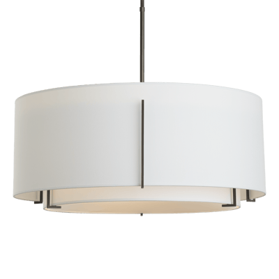 Exos Double Shade Semi-Flush | by Hubbardton Forge | 126503